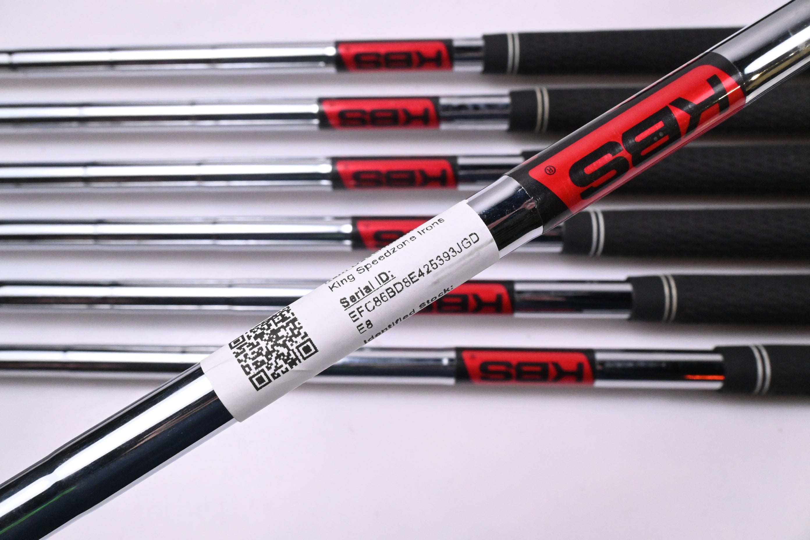 Cobra King Speedzone Irons / 5-PW+SW / Regular Flex KBS Tour 90 Shafts