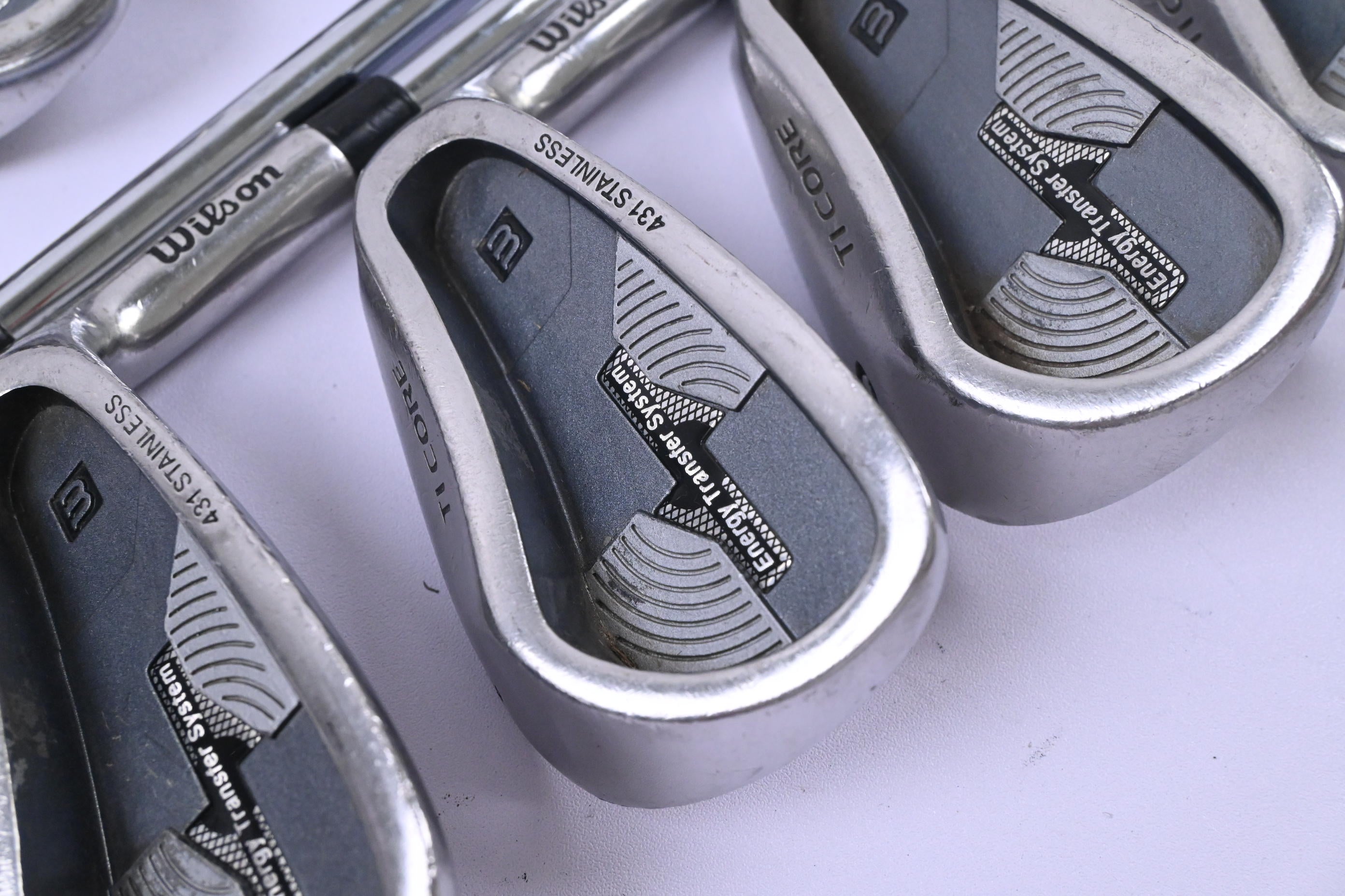 Wilson Ti Core Irons / 3-PW+SW / Stiff Flex True Temper Shafts