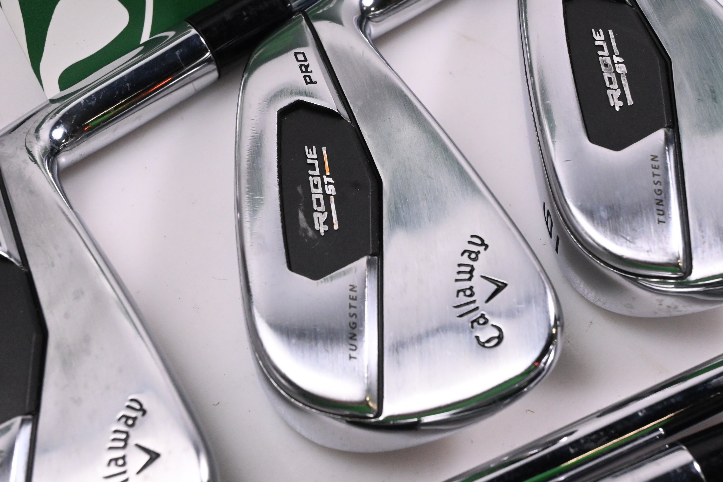 Callaway Rogue ST Pro Irons / 4-PW / X-Flex Rifle Tour Flighted 105 Shafts