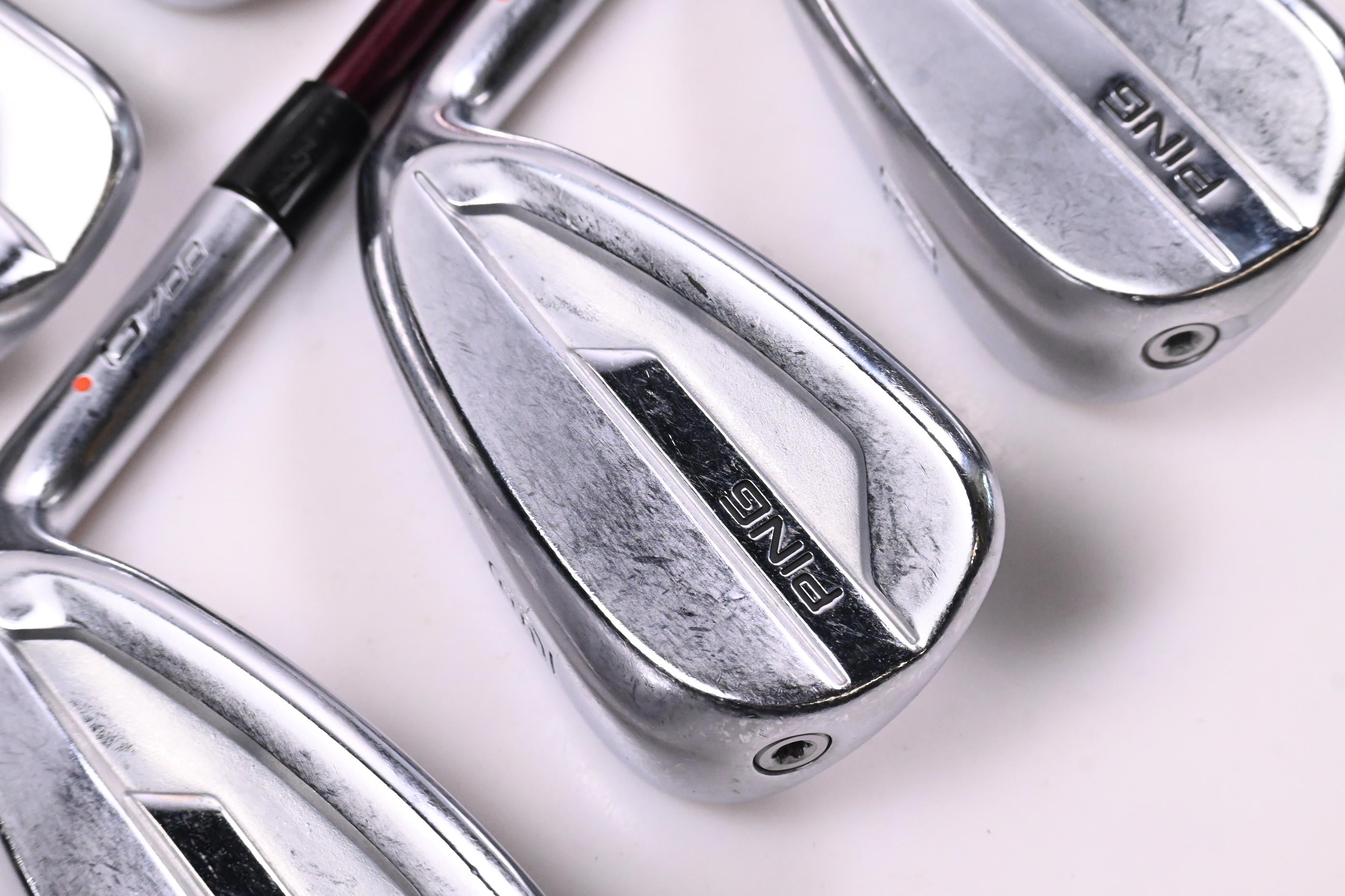 Ping G700 Irons / 6-PW / Orange Dot / Regular Flex Mitsubishi Fubuki Red Shafts