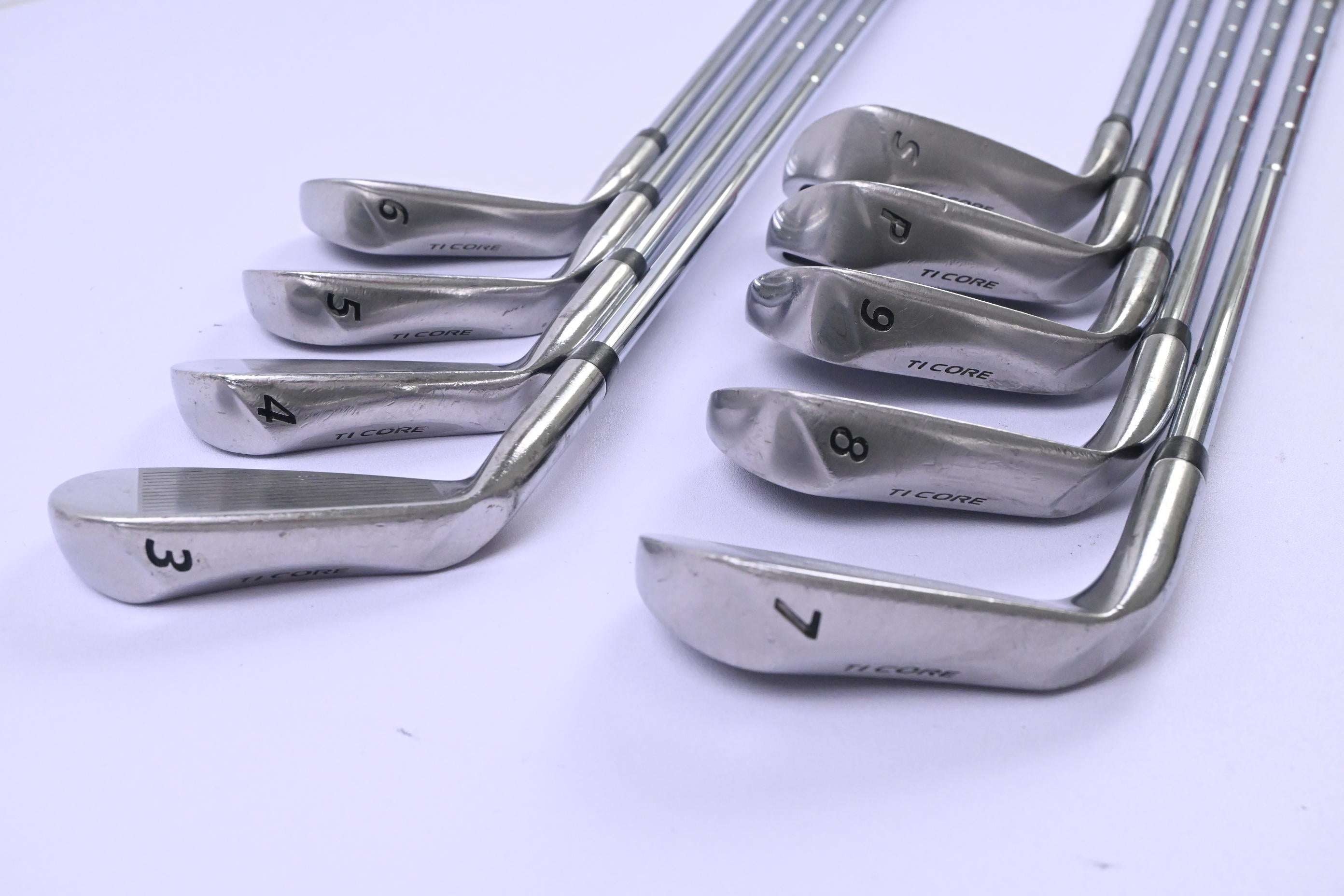Wilson Ti Core Irons / 3-PW+SW / Stiff Flex True Temper Shafts