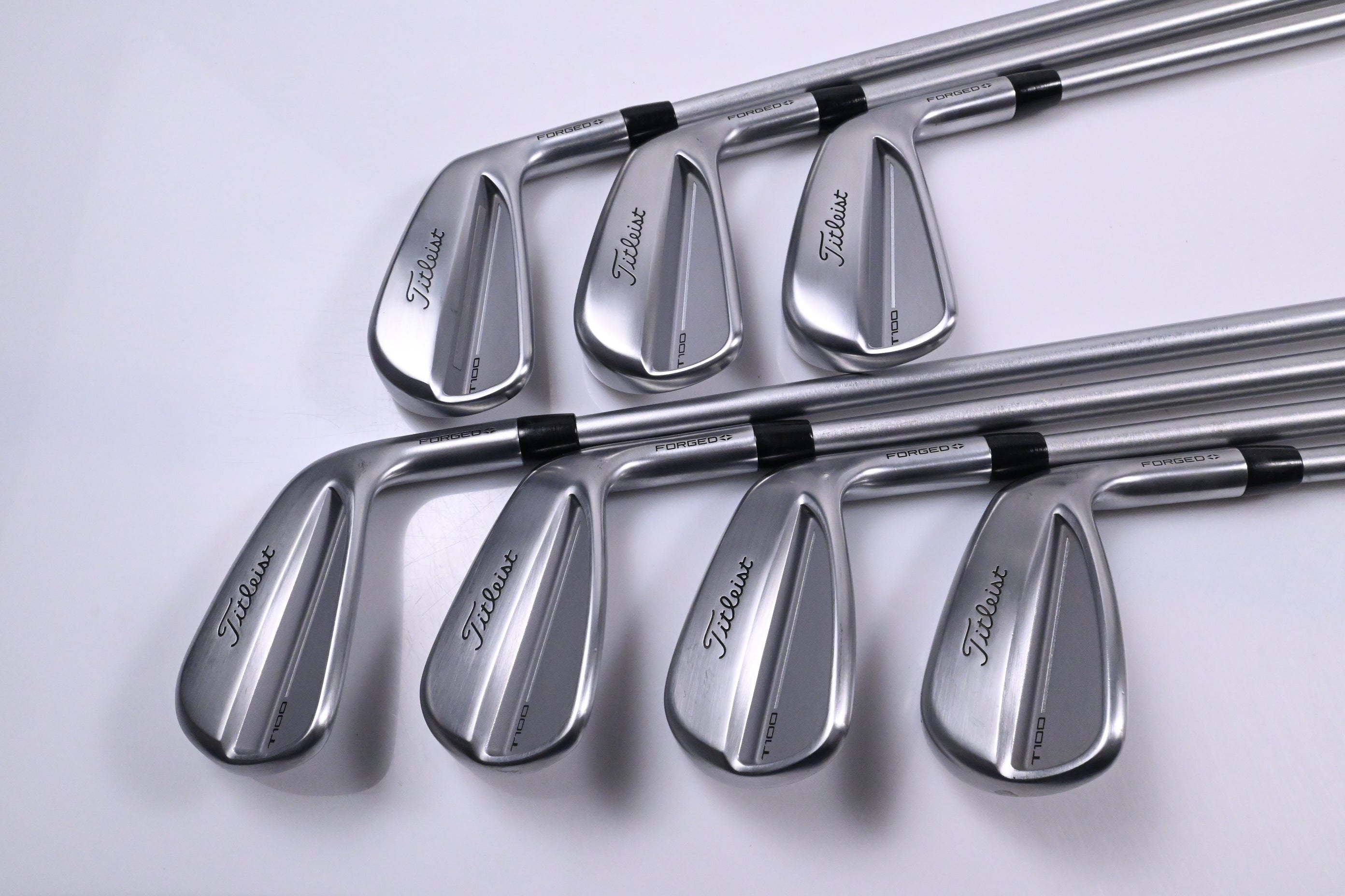 Titleist T100 2025 Irons / 4-PW / Stiff+ Flex KBS Tour C-Taper 125 Shafts