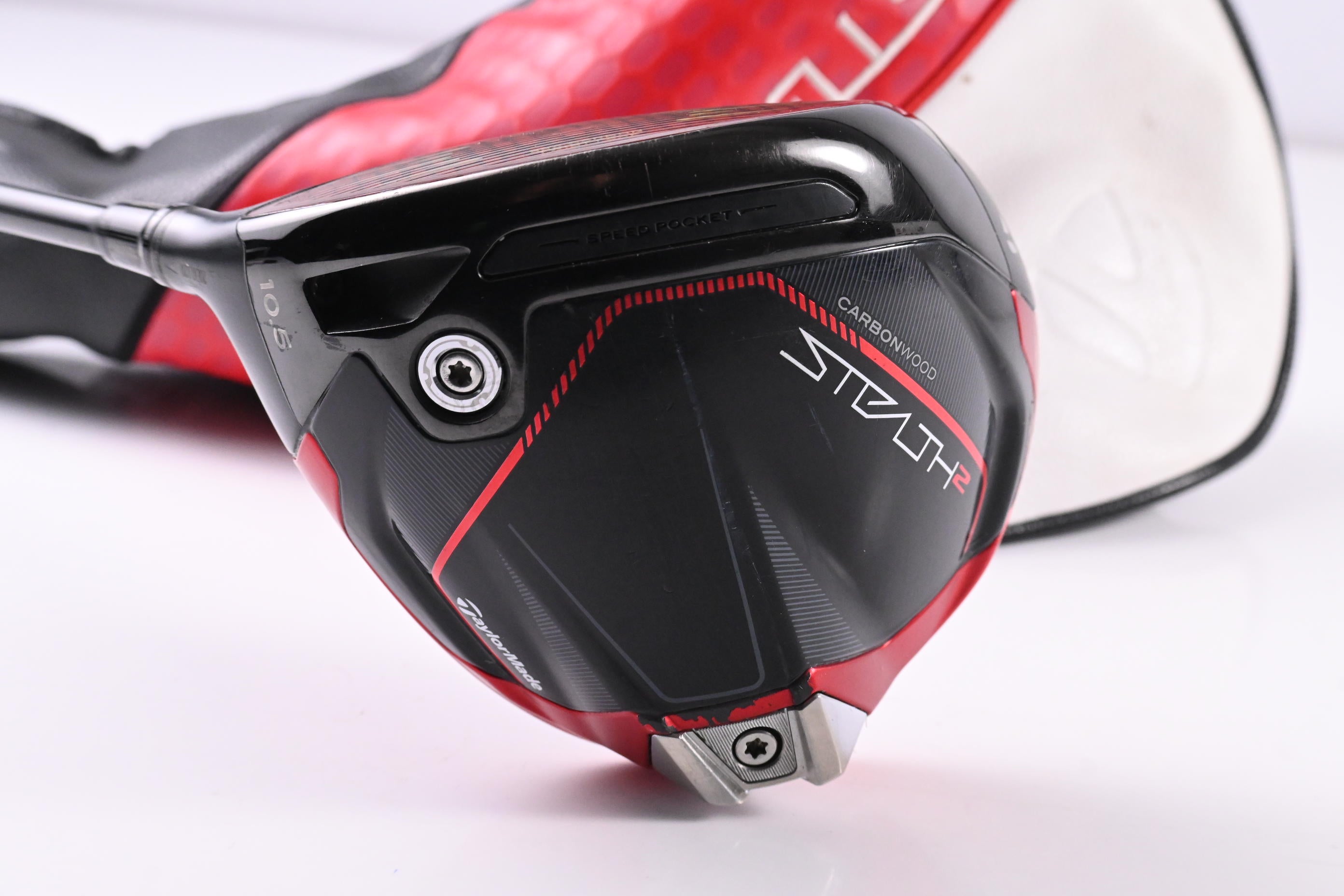 Left Hand Taylormade Stealth 2 Driver / 10.5 Degree / Stiff Flex HZRDUS Black 60
