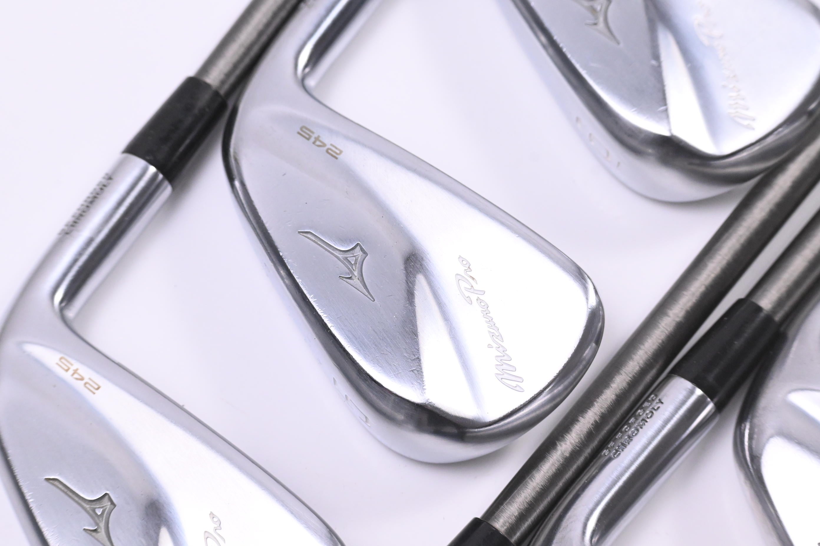 Mizuno Pro 245 Irons / 4-PW / Regular Flex Aerotech Steelfiber i95 Shafts