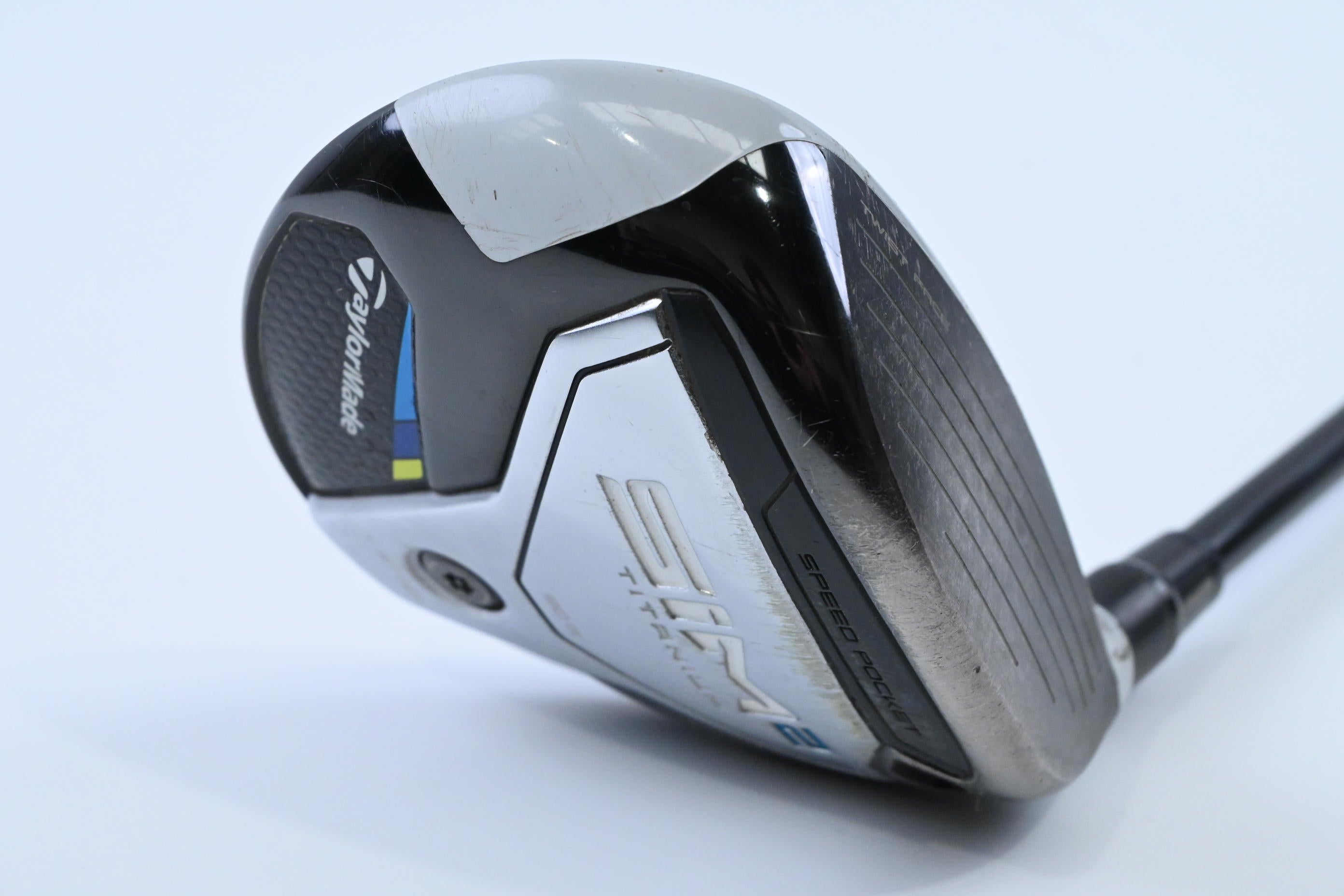 Taylormade SIM2 Ti #3 Wood / 15 Degree / Stiff Flex Tensei AV Raw Blue 65 Shaft