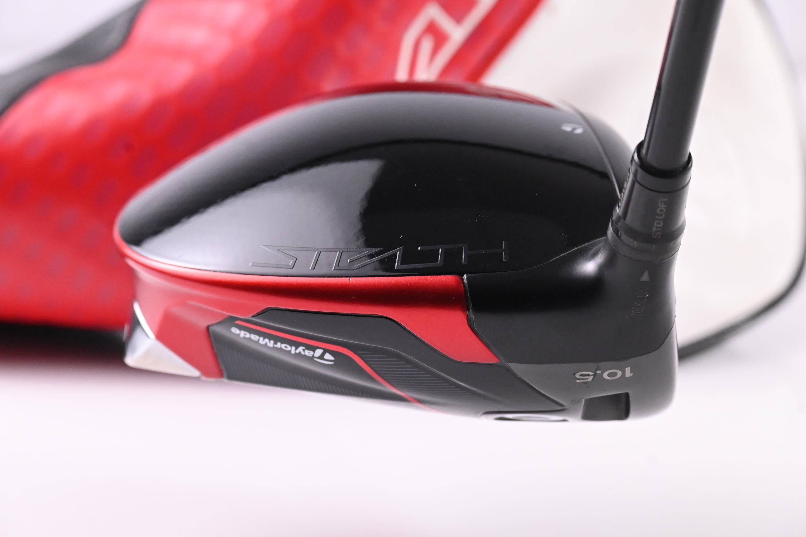 Left Hand Taylormade Stealth 2 Driver / 10.5 Degree / Stiff Flex HZRDUS Black 60