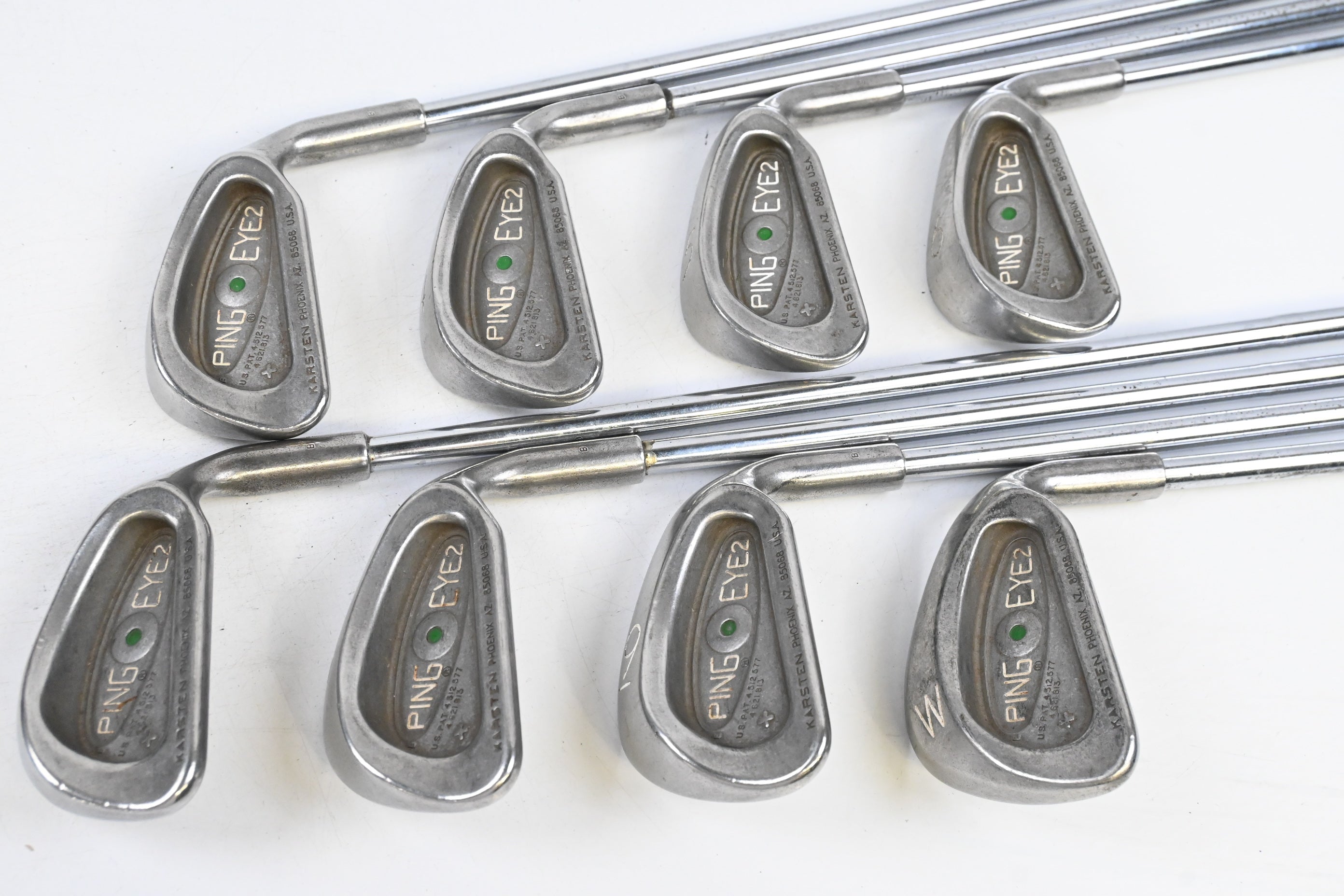 Ping Eye 2 Irons / 3-PW / Green Dot / Stiff Flex Ping Karsten JZ Shafts