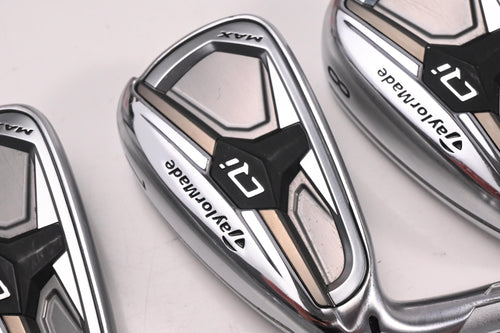 Left Hand Taylormade Qi Max Irons / 6-PW+GW / Regular Flex KBS Tour Lite Shafts