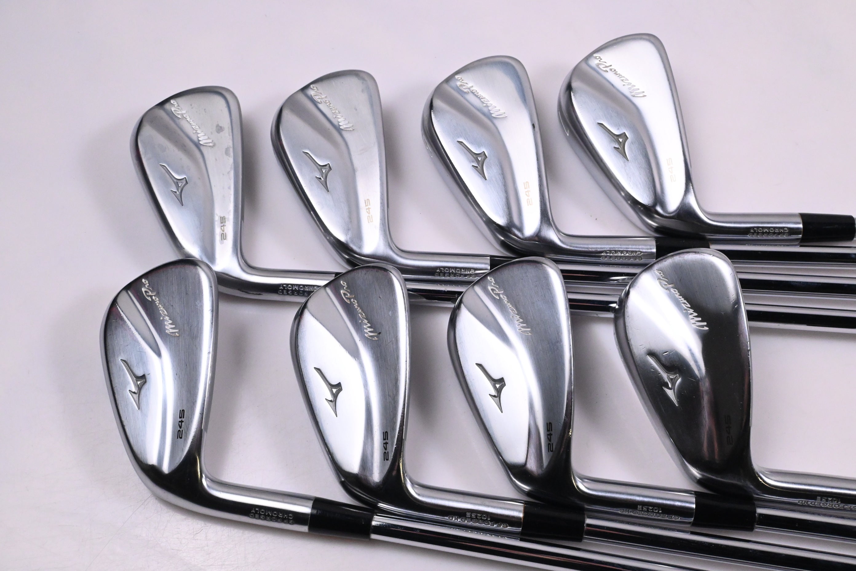 Left Hand Mizuno Pro 245 Irons / 4-PW+GW / Regular Flex Dynamic Gold 95 R300