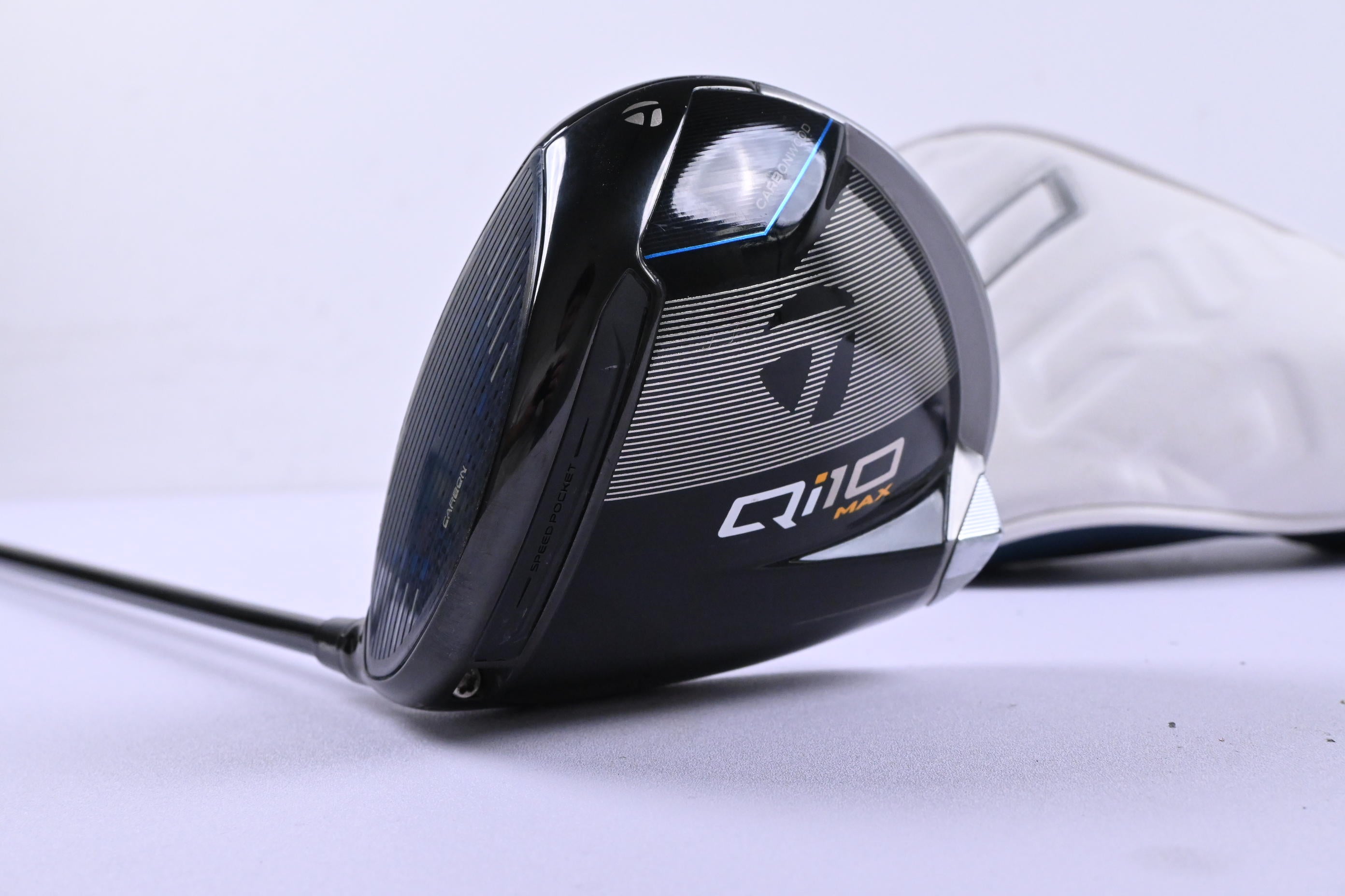 Left Hand Taylormade Qi10 Max Driver / 10.5 Degree / Stiff Flex Ventus TR Blue 5