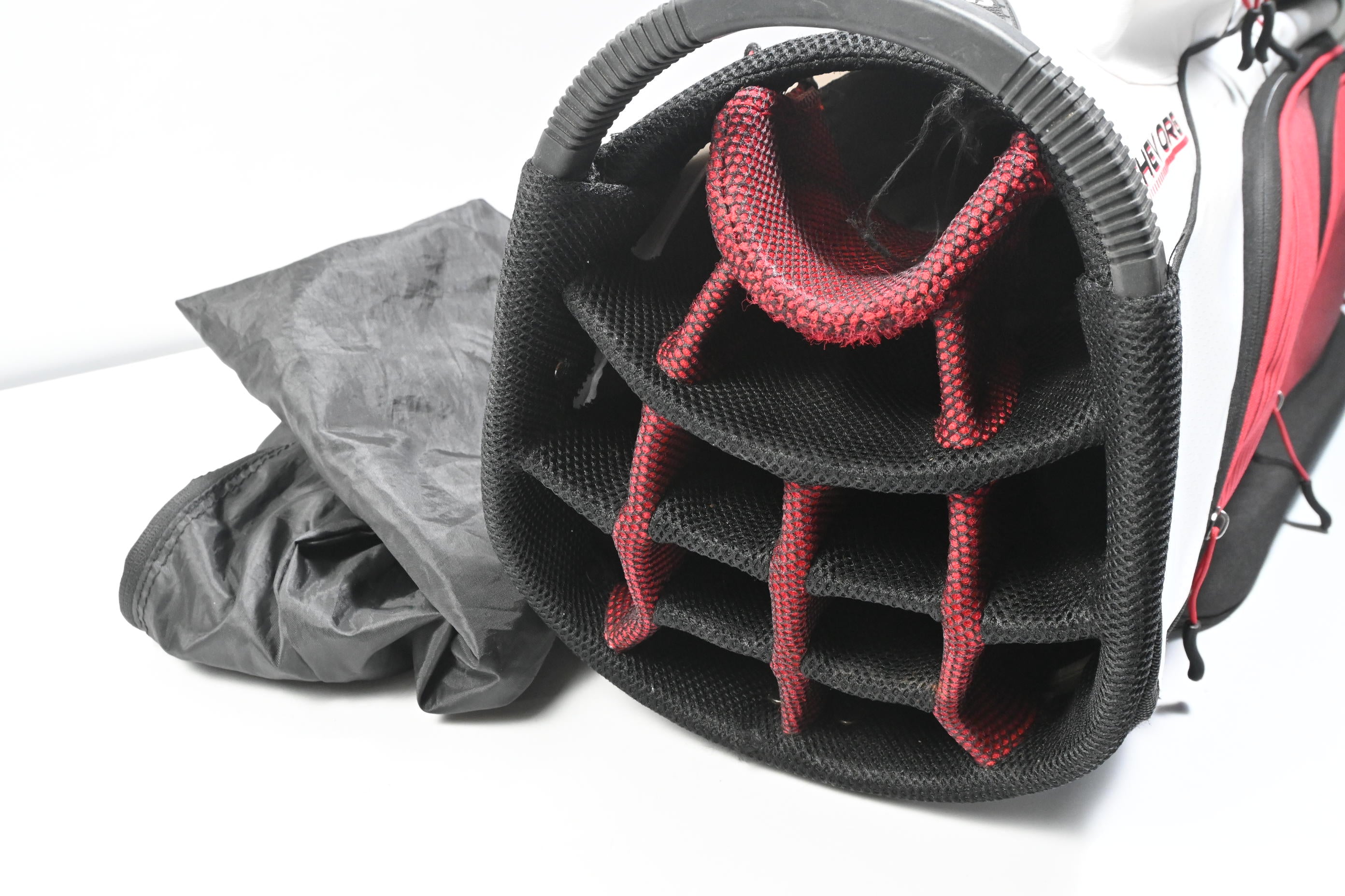 Callaway Chev Org Cart Bag / 14-Way Divider / White, Red & Black