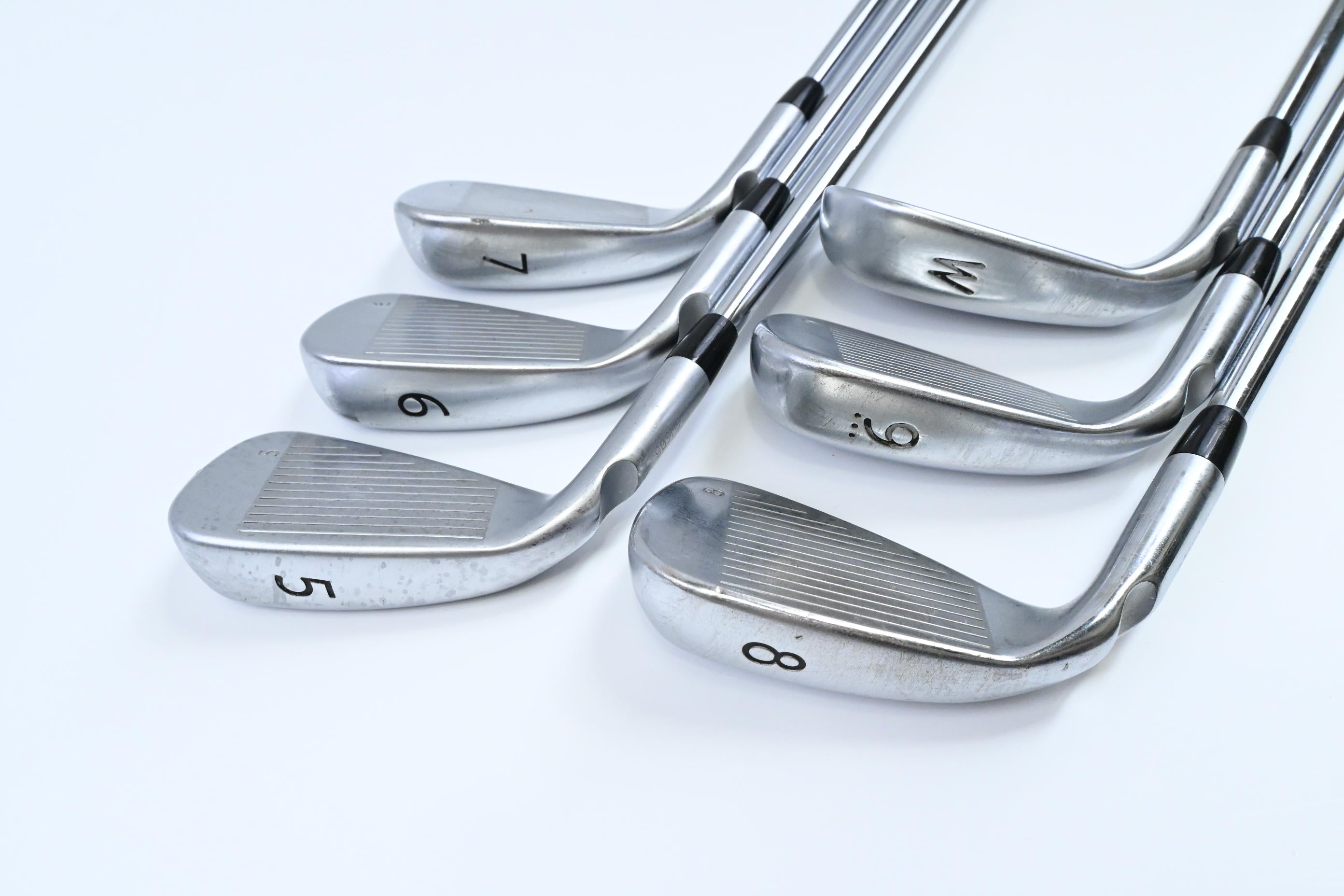 Ping G400 Irons / 5-PW / Green Dot / Regular Flex Ping AWT 2.0 Shafts