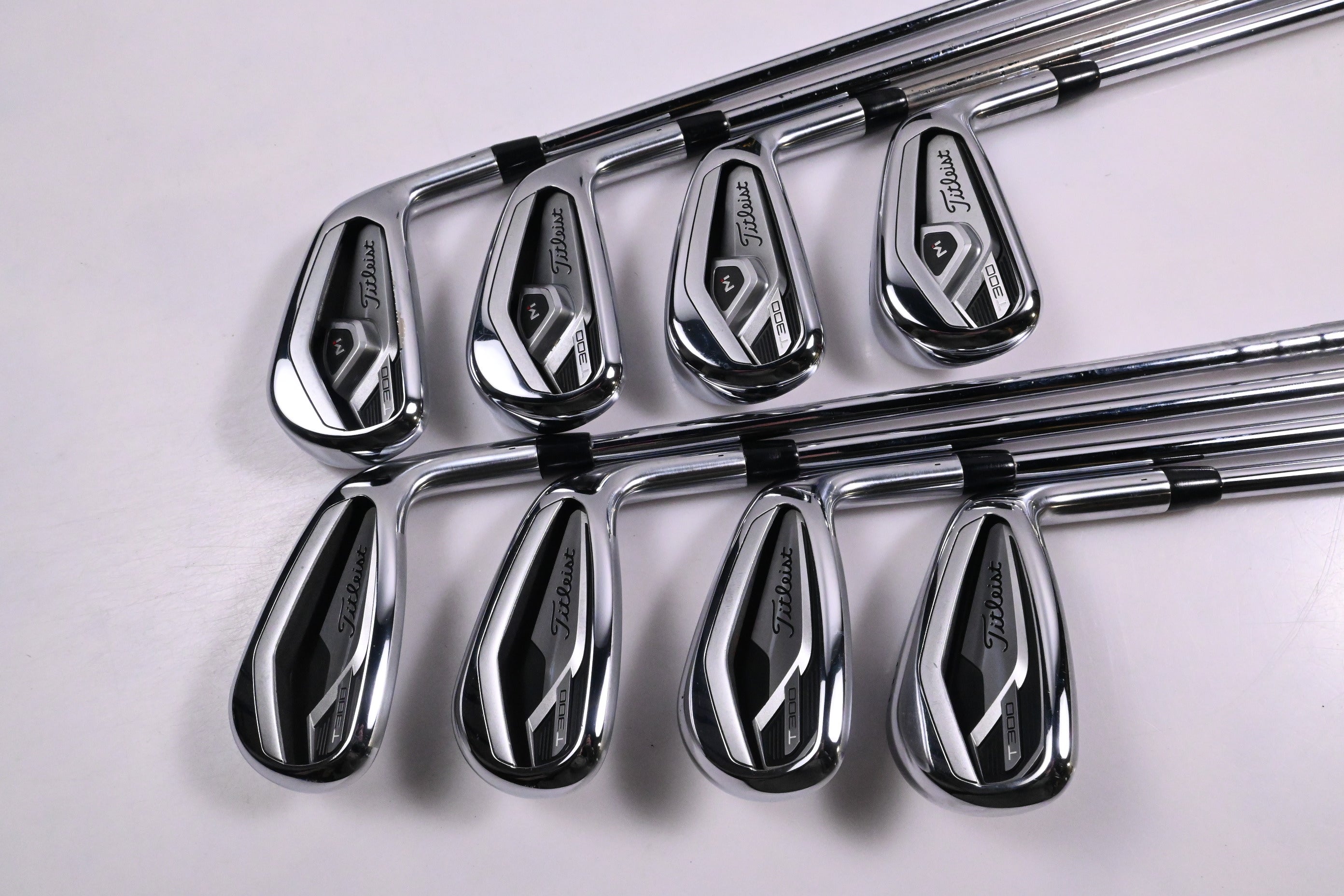 Titleist T300 2021 Irons / 4-PW+48° / Stiff Flex AMT Red S300 Shafts