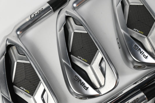 Ping G430 Irons / 4-PW / White Dot / Stiff Flex Ping AWT 2.0 Shafts