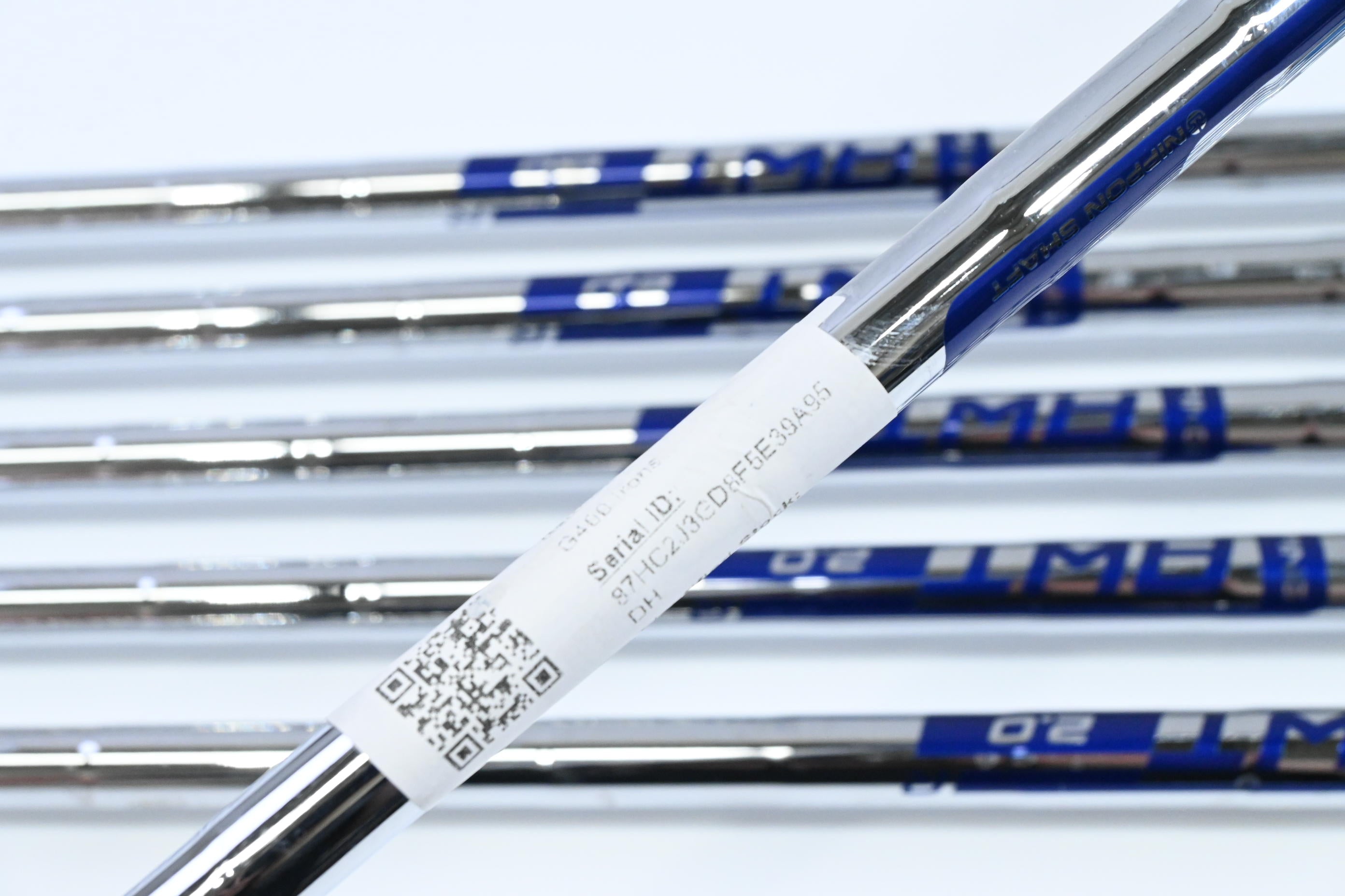Ping G400 Irons / 5-PW / Green Dot / Regular Flex Ping AWT 2.0 Shafts