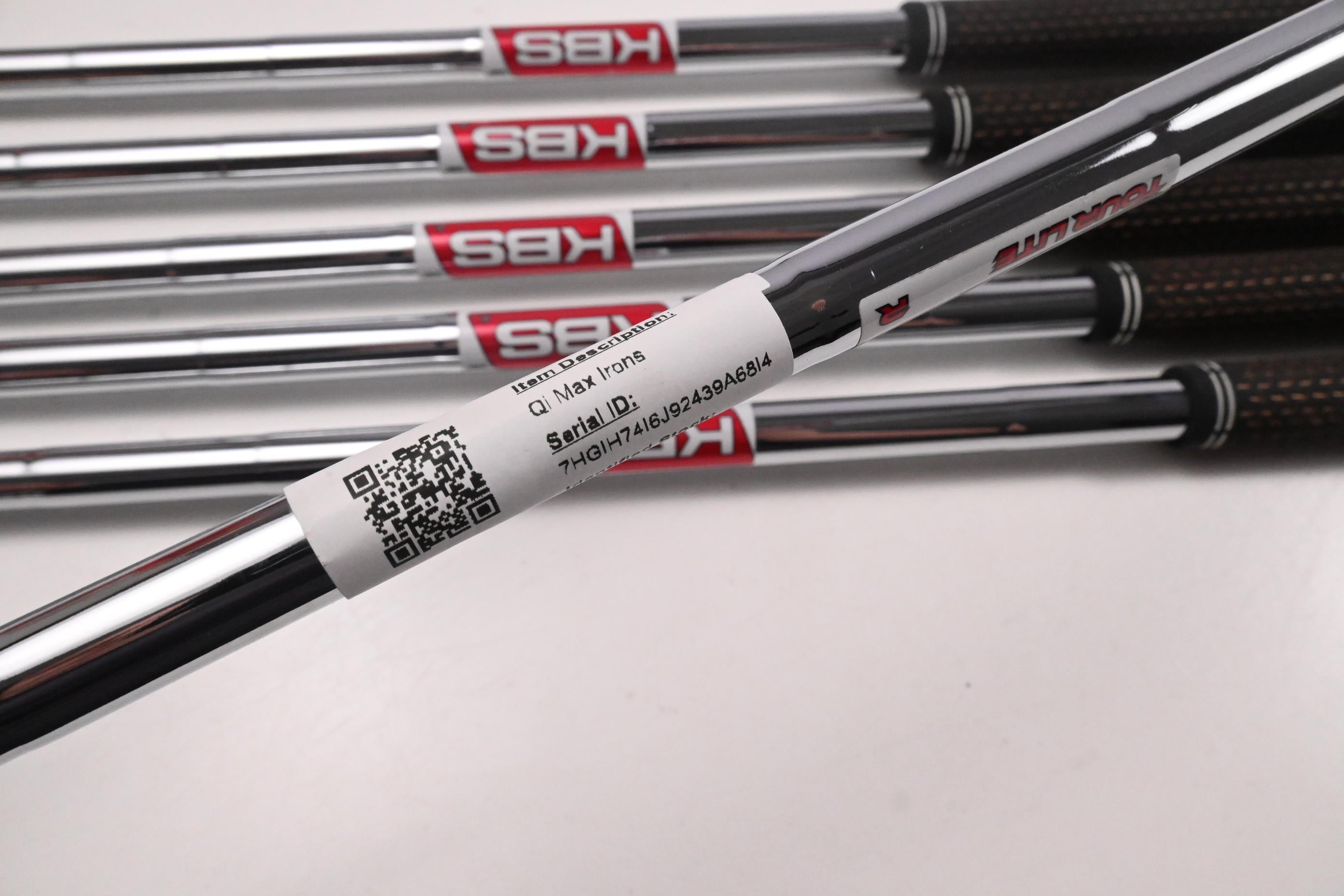 Left Hand Taylormade Qi Max Irons / 6-PW+GW / Regular Flex KBS Tour Lite Shafts