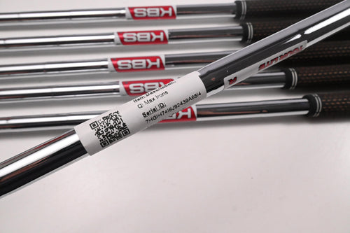 Left Hand Taylormade Qi Max Irons / 6-PW+GW / Regular Flex KBS Tour Lite Shafts