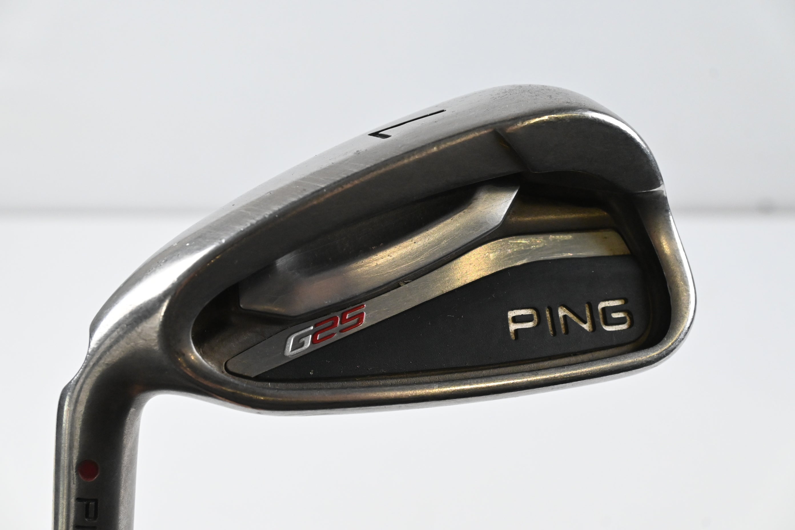 Left Hand Ping G25 #7 Iron / Red Dot / Stiff Flex Steel Shaft