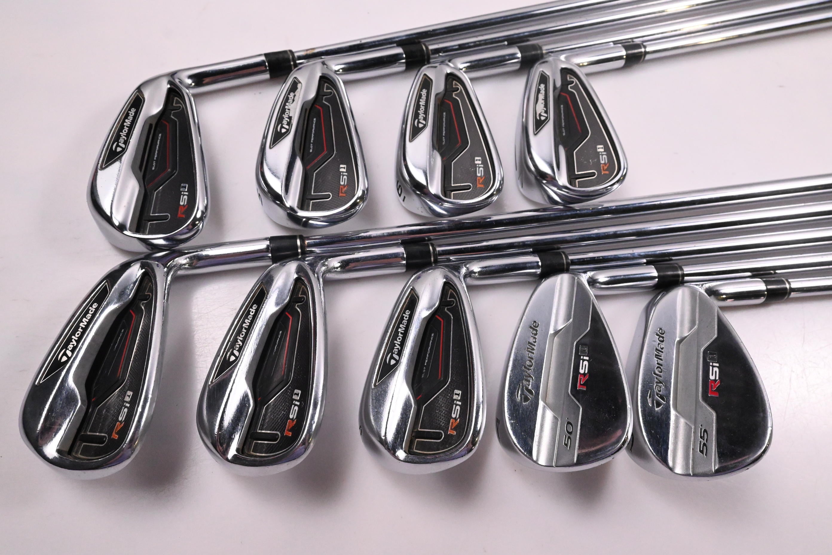 Taylormade RSi1 Irons / 4-PW+AW+SW / Regular Plus Flex Project X Steel Shafts