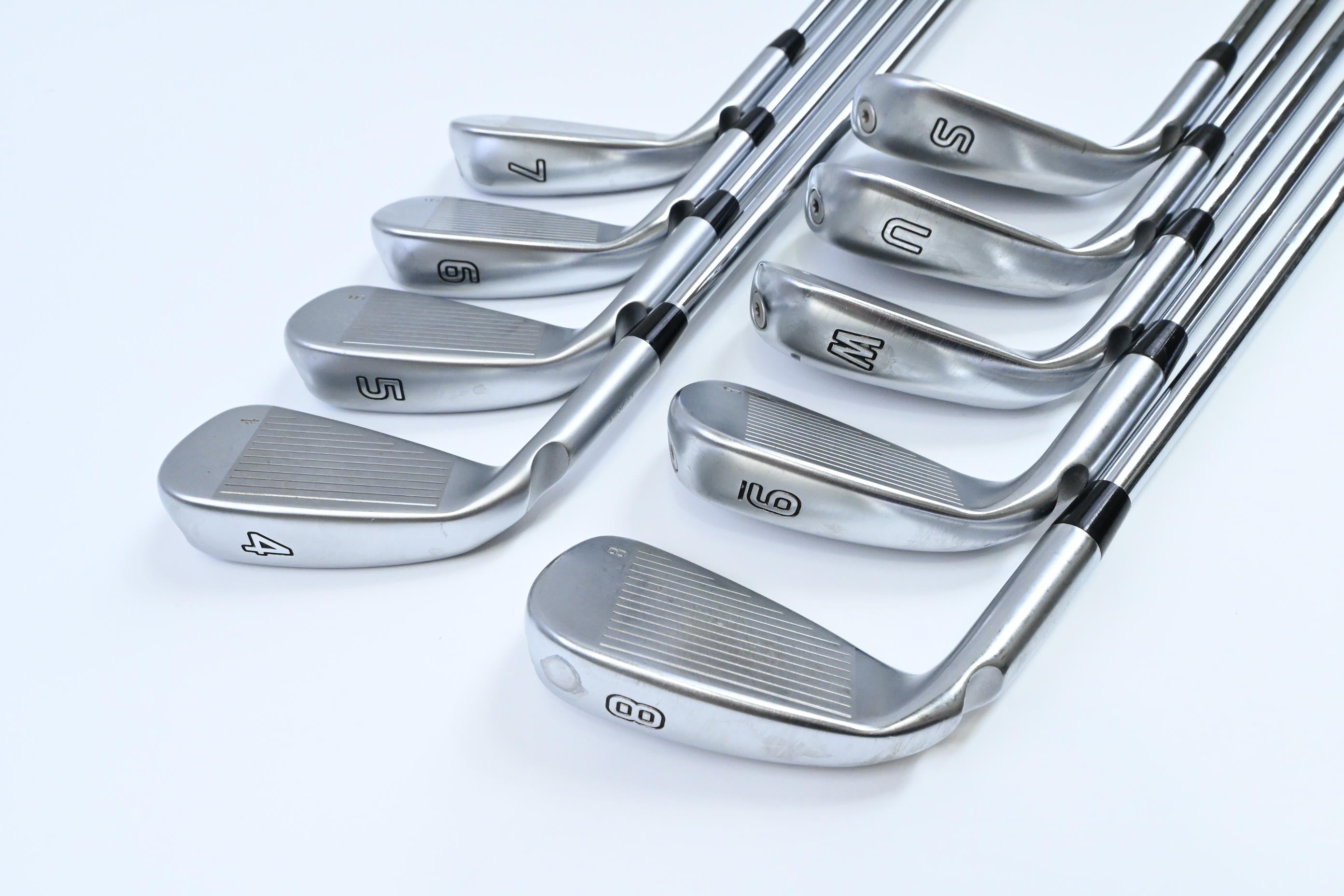 Ping G425 Irons / 4-PW+UW+SW / Blue Dot / Regular Flex Ping AWT 2.0 Shafts