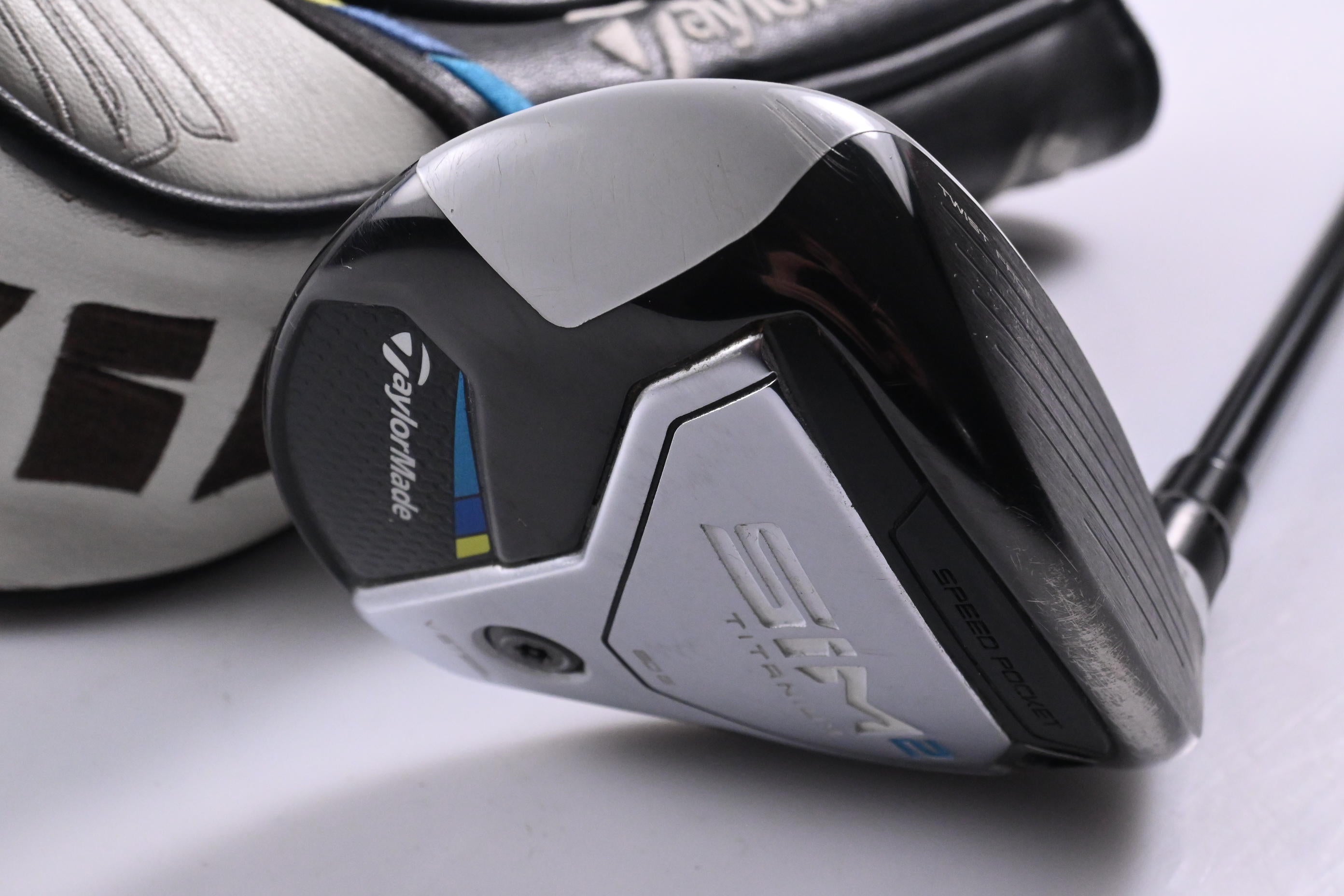 Taylormade SIM2 Ti #3 Wood / 15 Degree / Stiff Flex Tensei AV Blue 65 Shaft