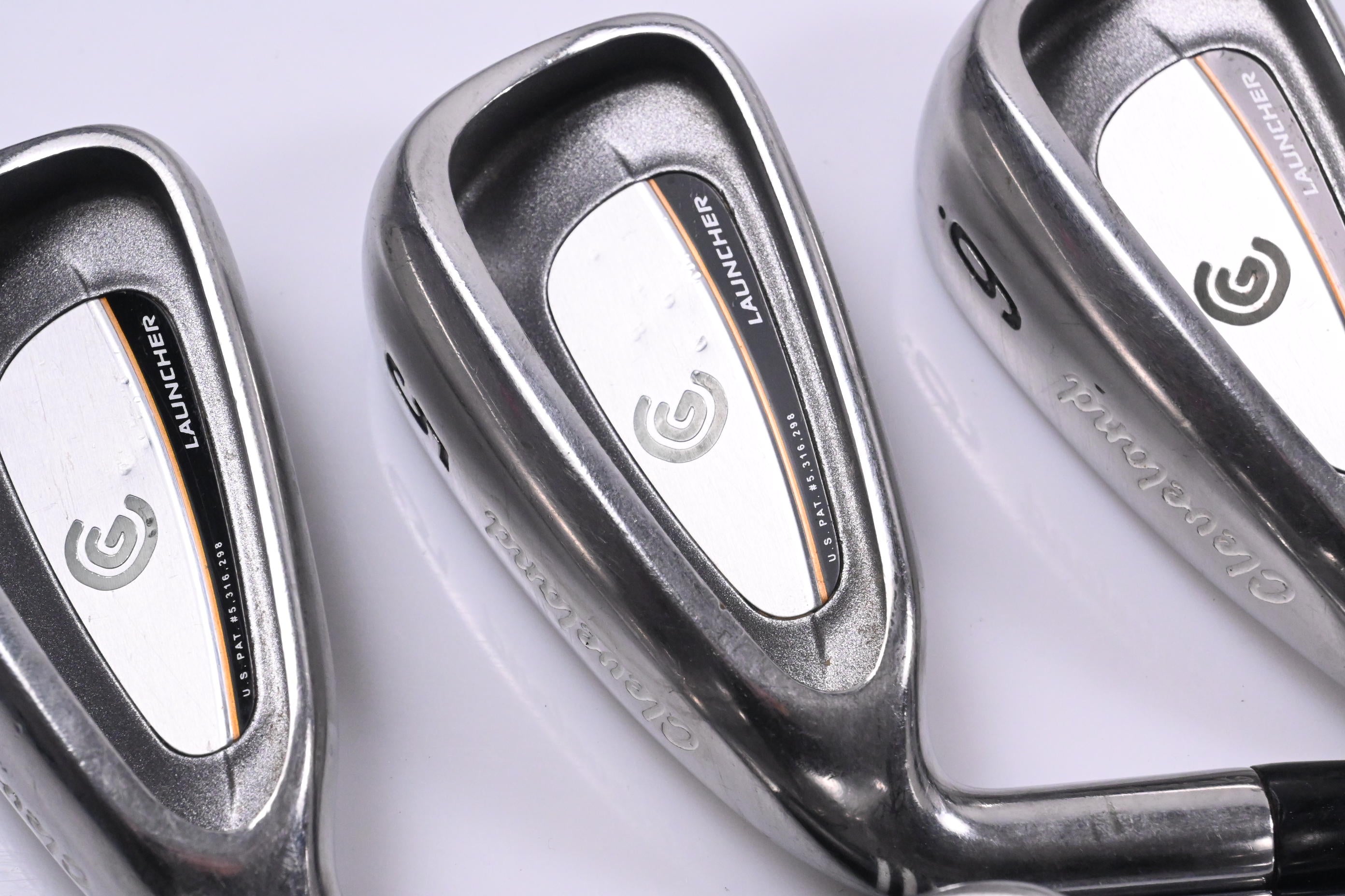 Left Hand Cleveland Launcher Irons / 4-PW / Regular Flex Cleveland Shafts