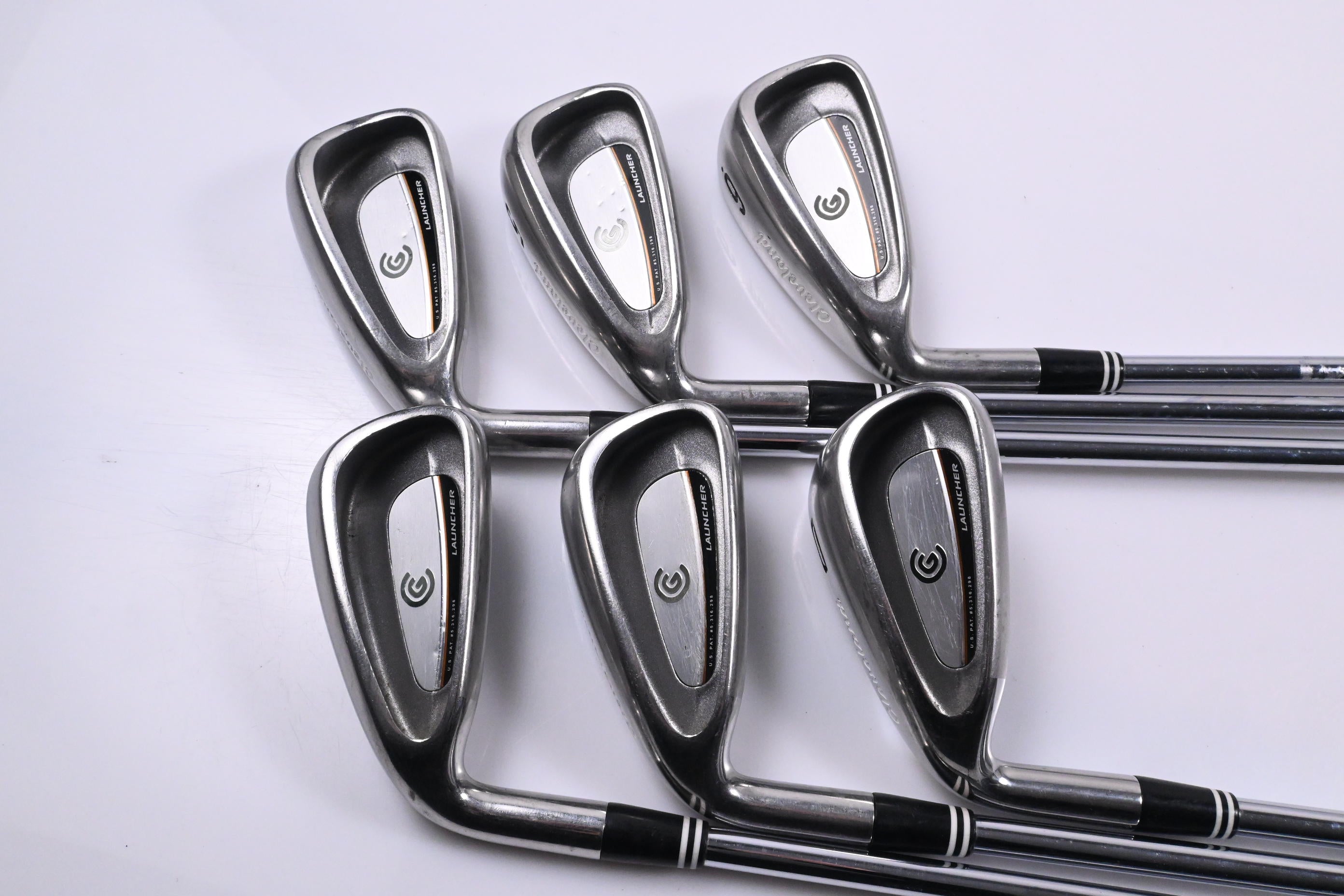 Left Hand Cleveland Launcher Irons / 4-PW / Regular Flex Cleveland Shafts