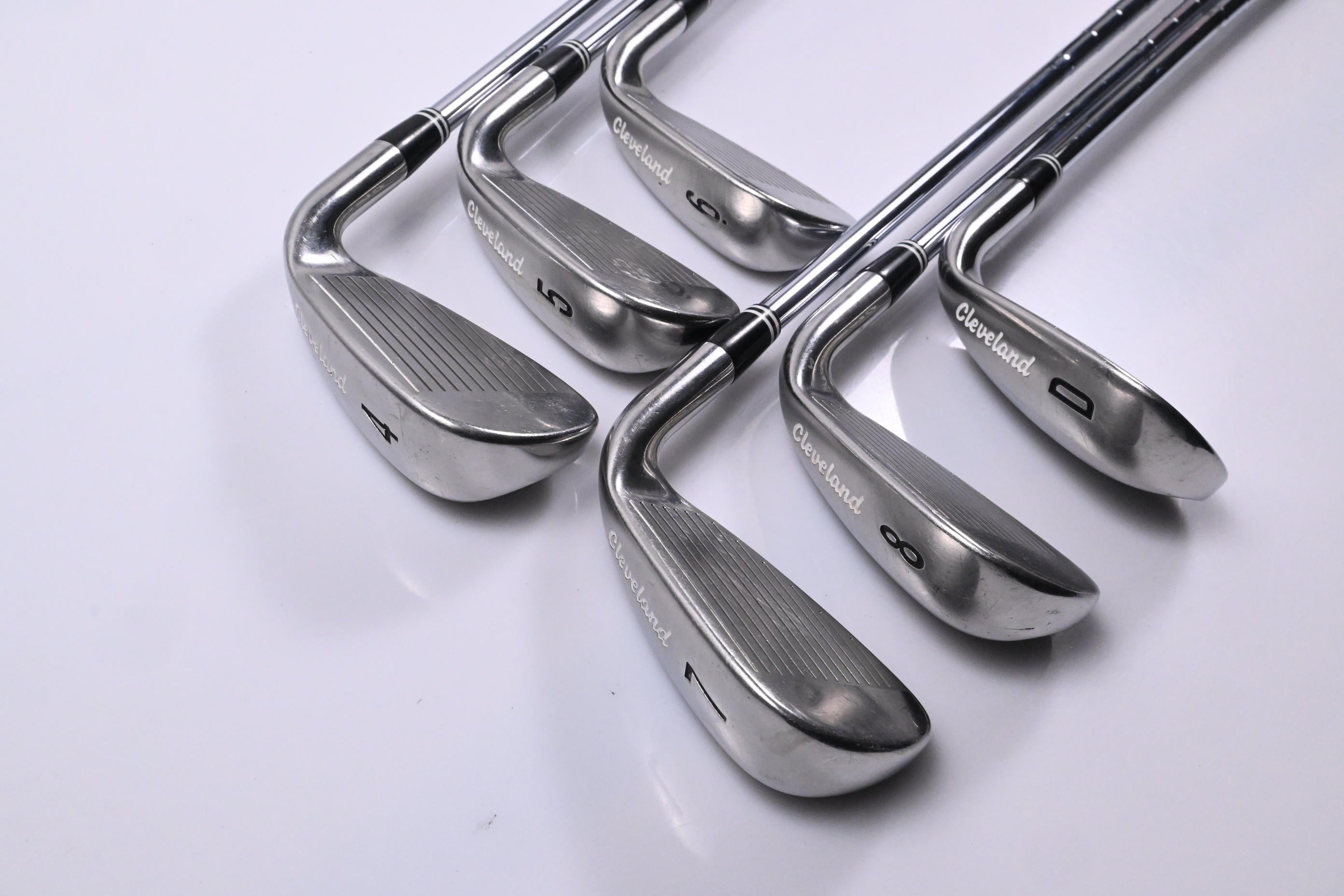 Left Hand Cleveland Launcher Irons / 4-PW / Regular Flex Cleveland Shafts