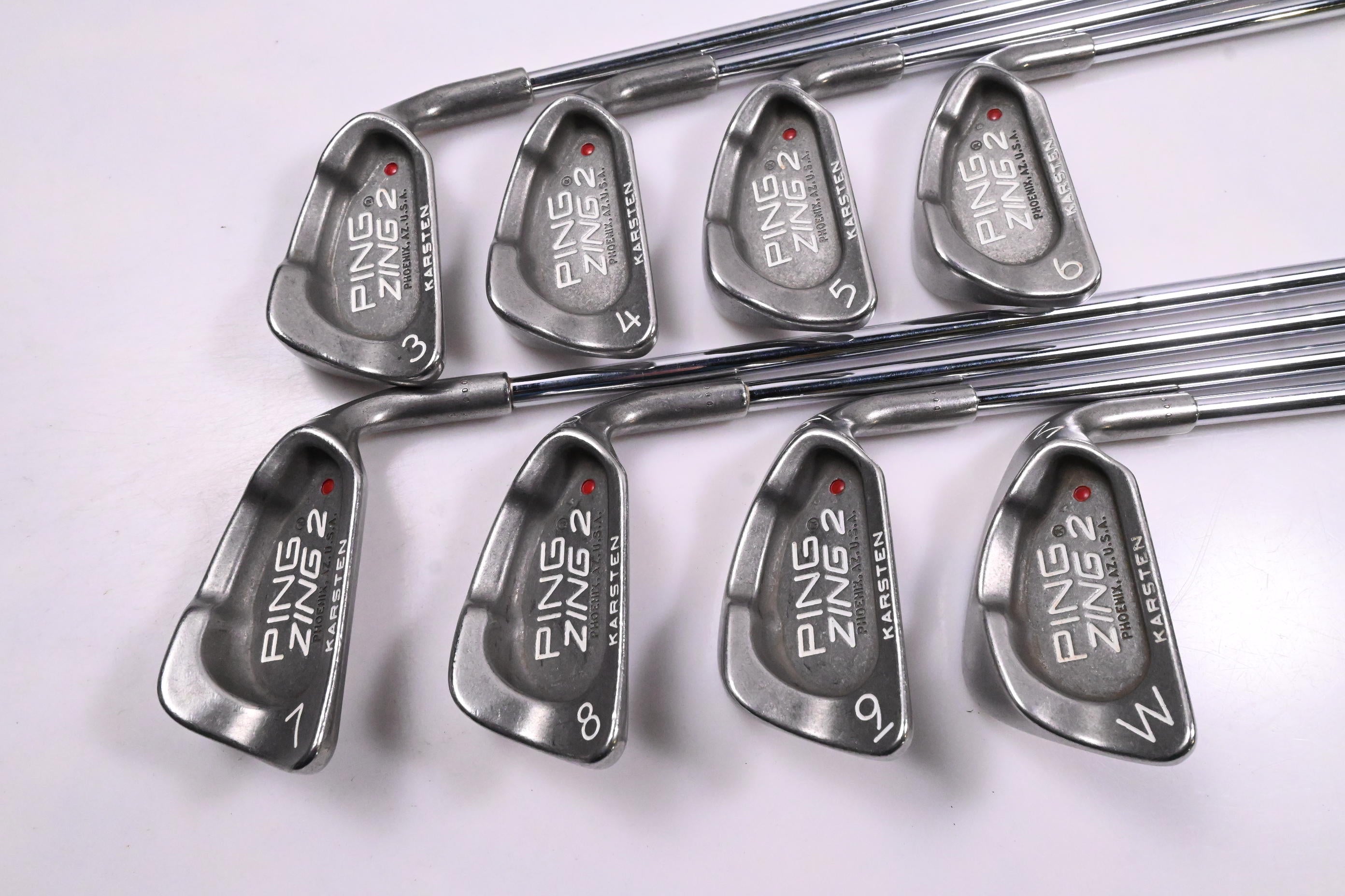 Ping Karsten Zing 2 Irons / 3-PW / Red Dot / Stiff Flex Ping JZ Shafts