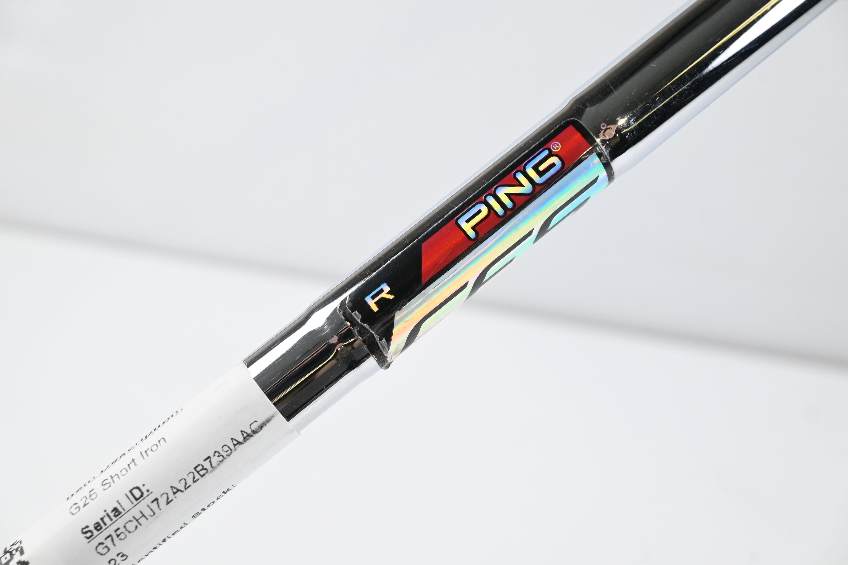 Left Hand Ping G25 #9 Iron / Red Dot / Regular Flex Ping CFS Shaft