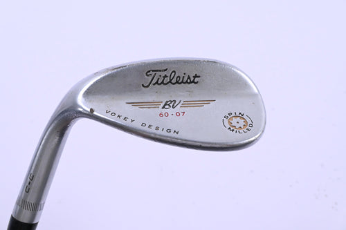 Left Hand Titleist Vokey Spin Milled Lob Wedge / 60 Degree / Stiff Flex DG S200