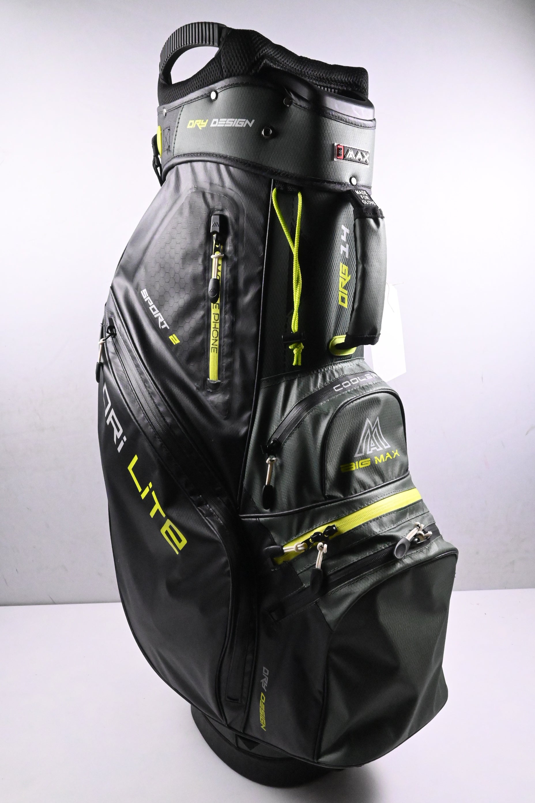 Big Max Dri Lite Sport 2 Cart Bag / 14-Way Divider / Black, Green