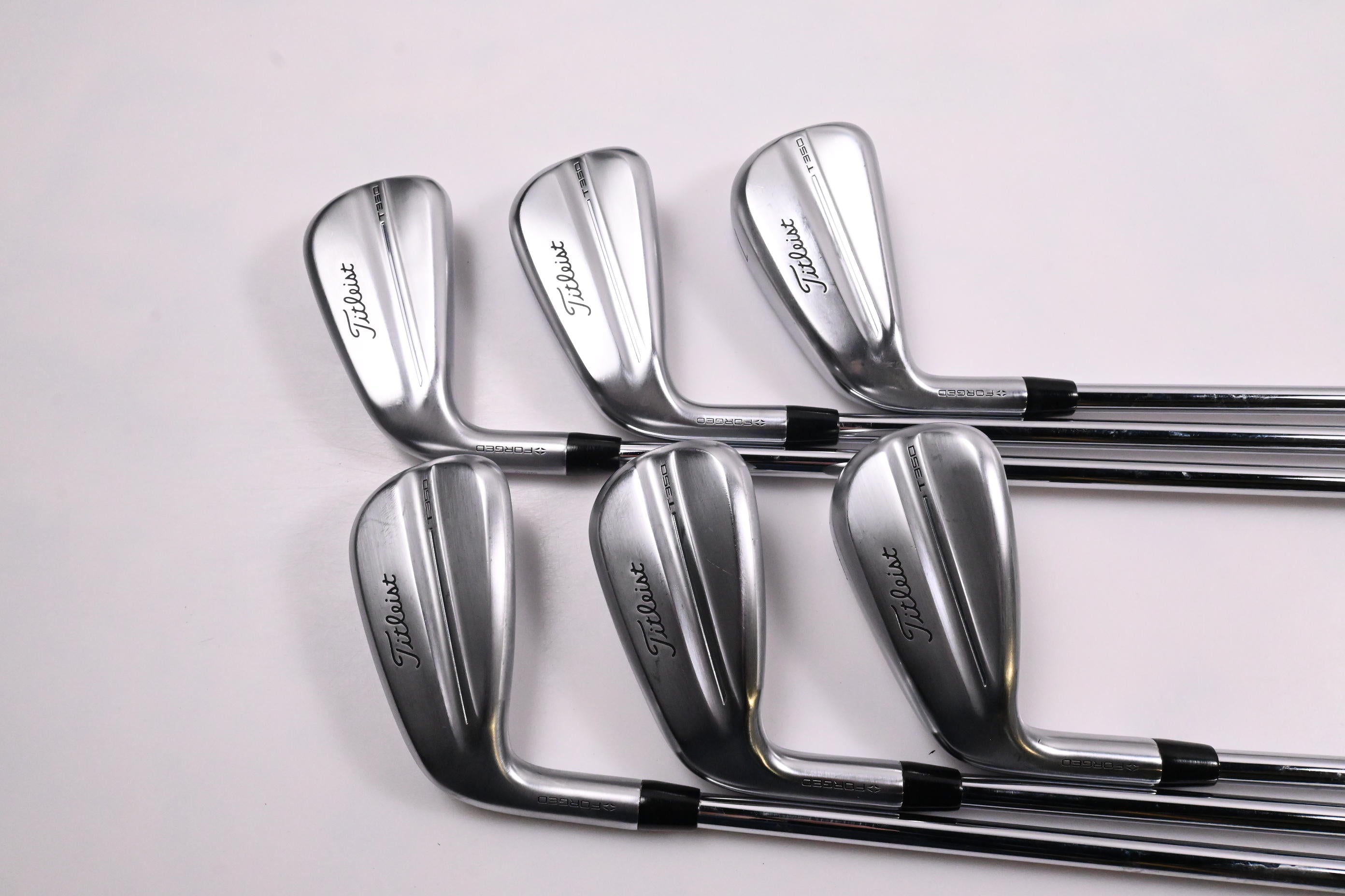 Left Hand Titleist T350 2025 Irons / 5-PW / Regular Flex AMT Red Shafts