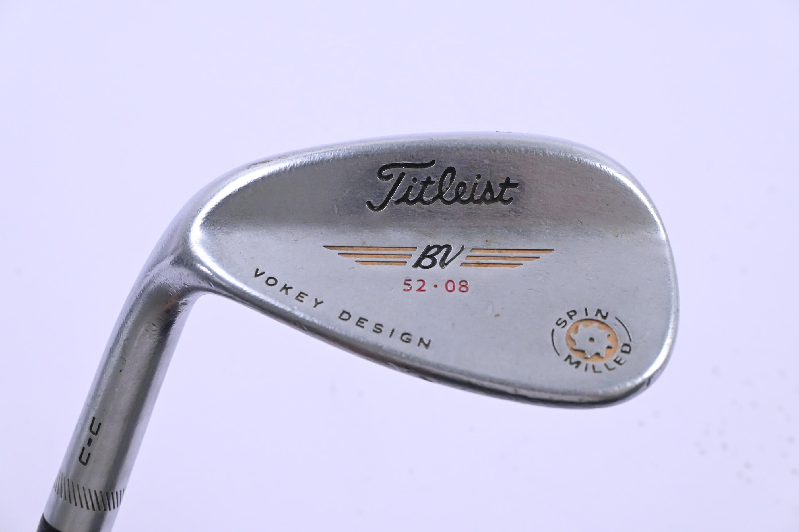 Left Hand Titleist Vokey Spin Milled Gap Wedge / 52 Degree / Stiff Flex DG S200