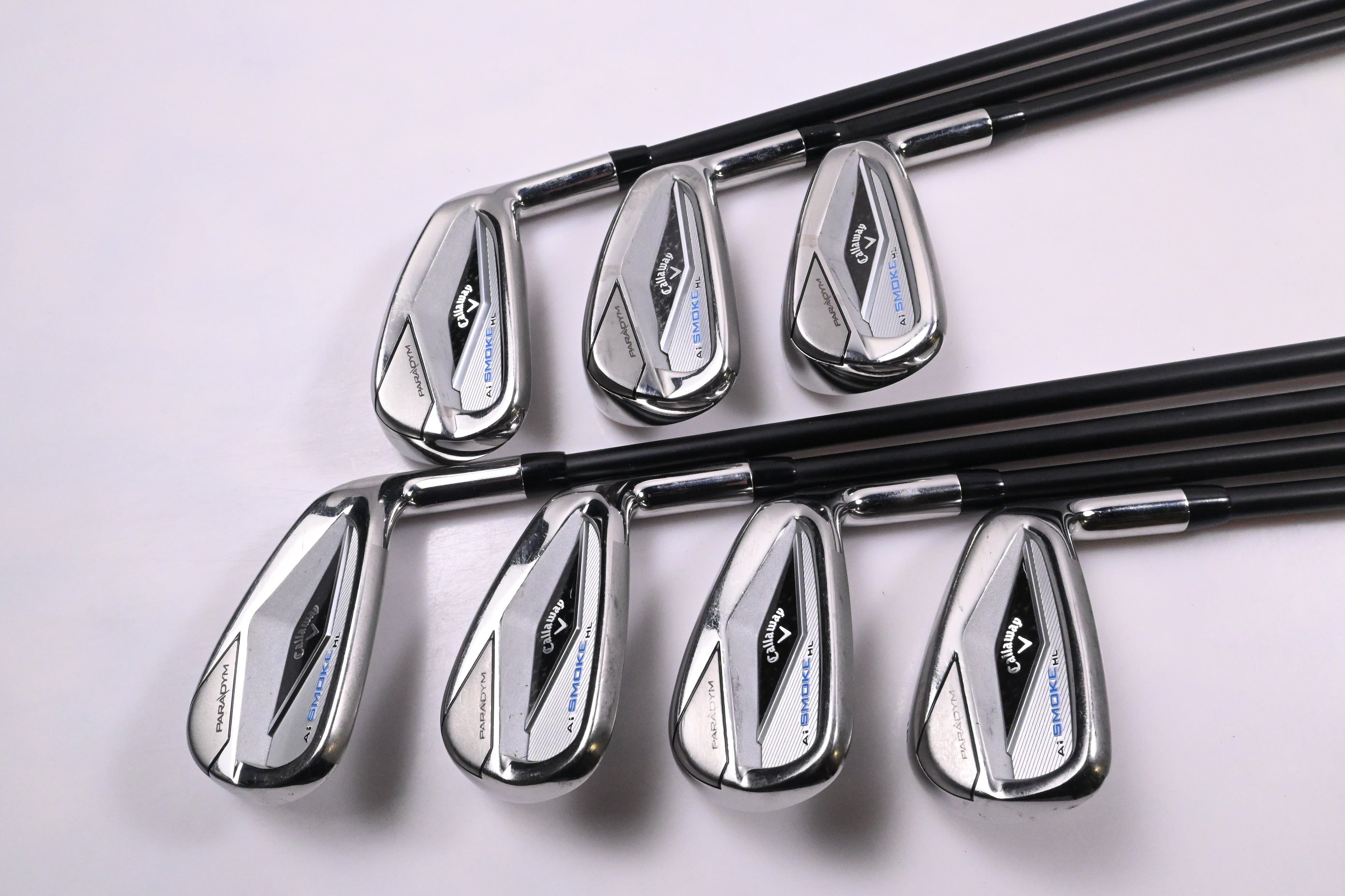 Callaway Paradym Ai Smoke HL Irons / 5-PW+GW / Senior Flex Cypher 2.0 50 Shafts