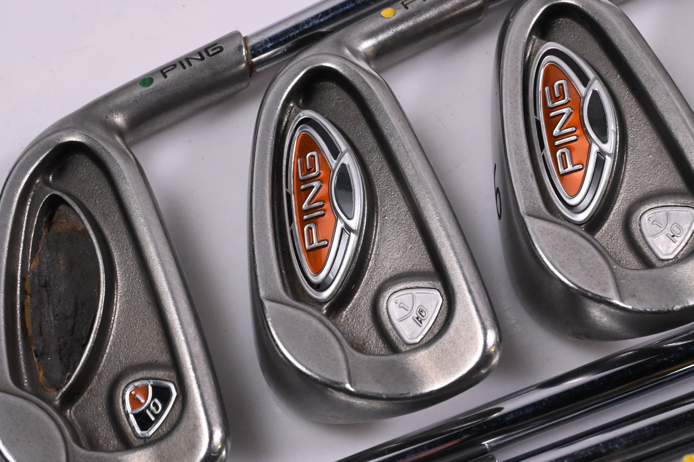 Ping i10 Irons / 4-PW+GW+SW / Yellow Dot / Regular Flex Ping AWT Steel Shafts