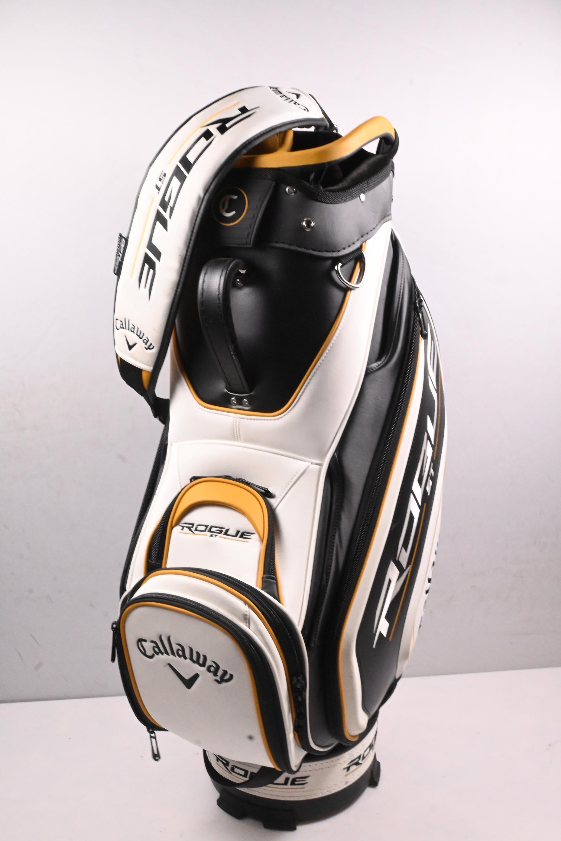 Callaway Rogue ST Cart Bag / 14-Way Divider / White, Black