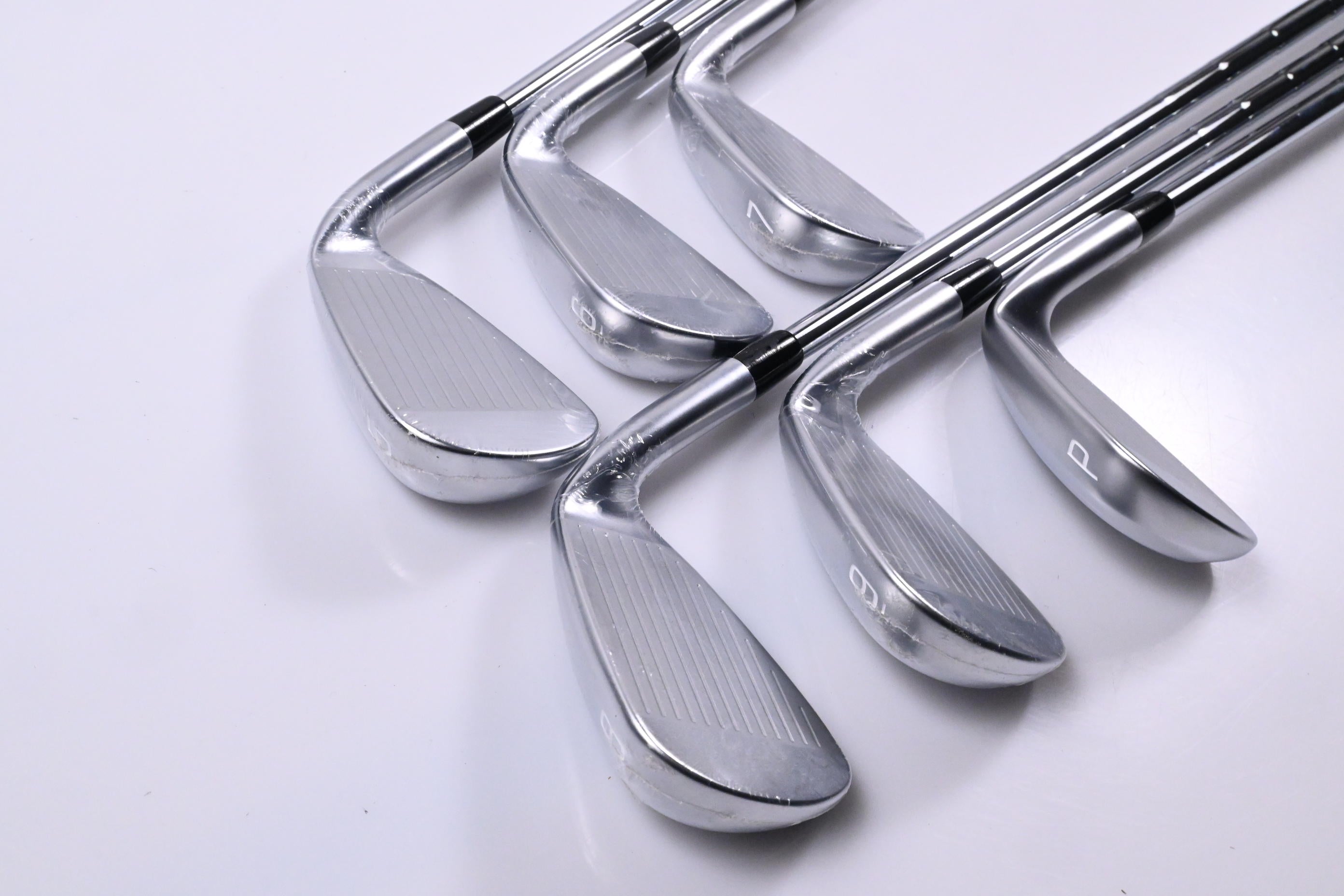 Left Hand Mizuno JPX 923 Hot Metal Irons / 5-PW / Stiff Flex KBS Tour 115