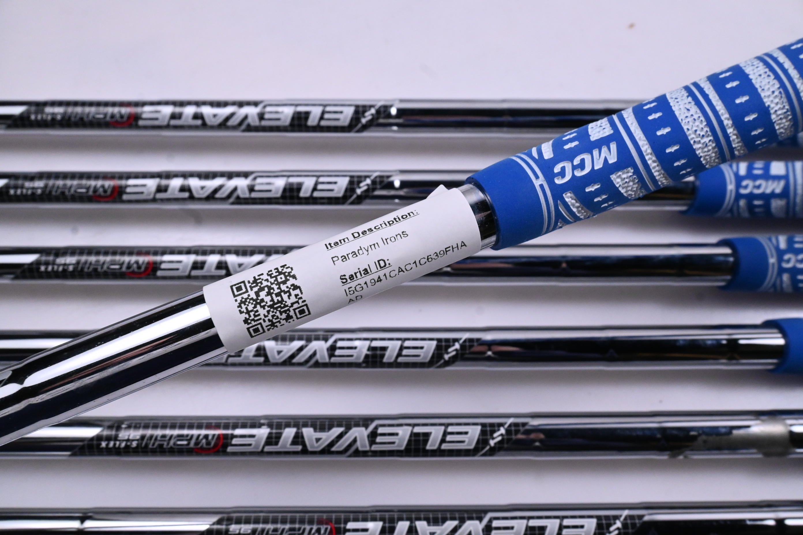 Callaway Paradym Irons / 5-PW+GW / Stiff Flex Elevate MPH 95 Shafts