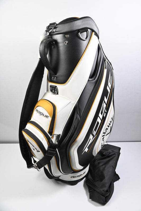 Callaway Rogue ST Tour Bag / 6-Way Divider / White, Black & Gold
