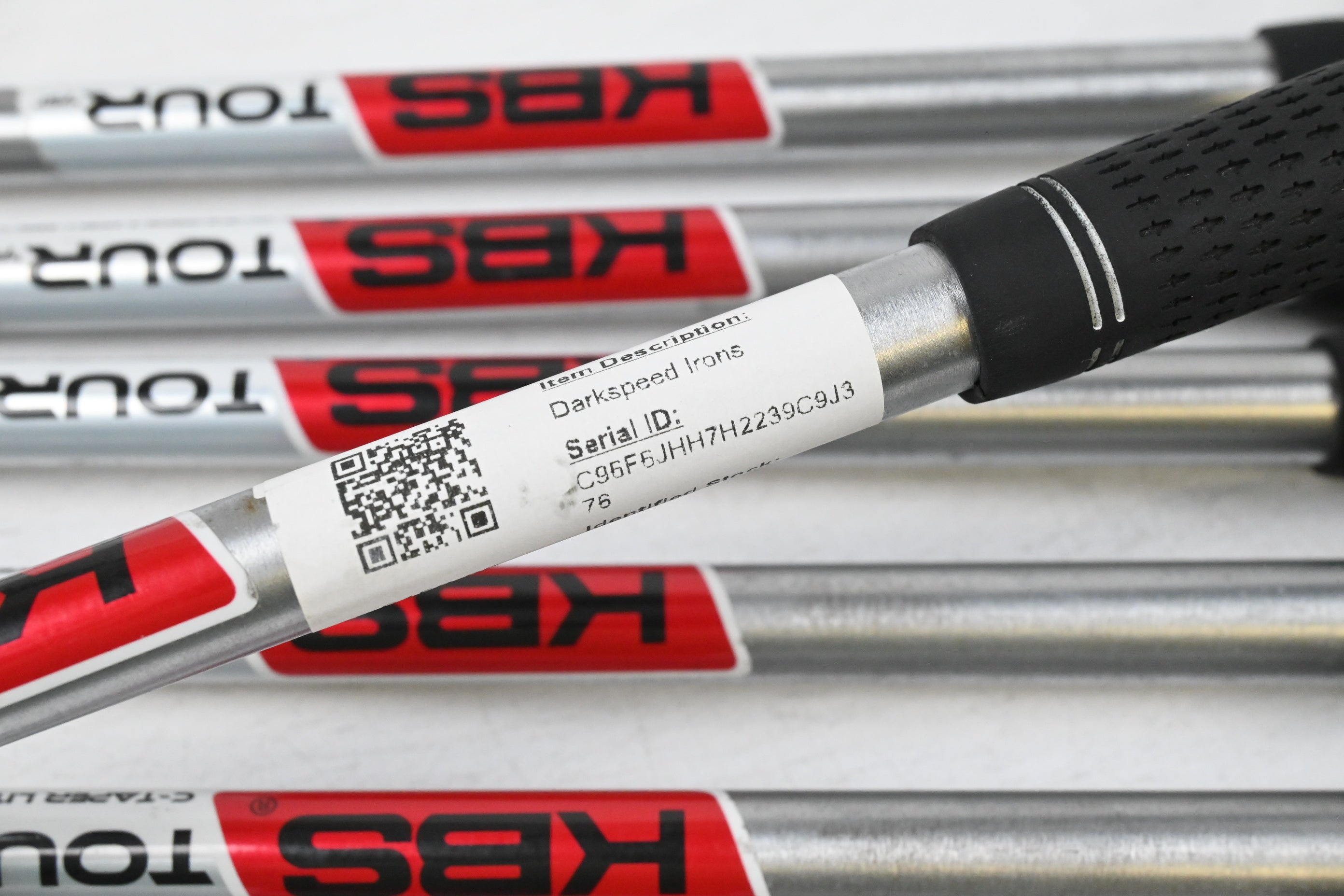 Cobra Darkspeed Irons / 5-PW+SW / Stiff Flex KBS Tour C-Taper Lite 110 Shafts