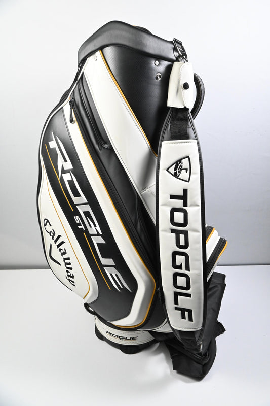 Callaway Rogue ST Tour Bag / 6-Way Divider / White, Black & Gold