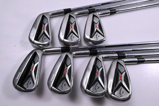 Callaway X Hot Pro Irons / 4-PW / Stiff Flex Project X Flighted 95 Shafts
