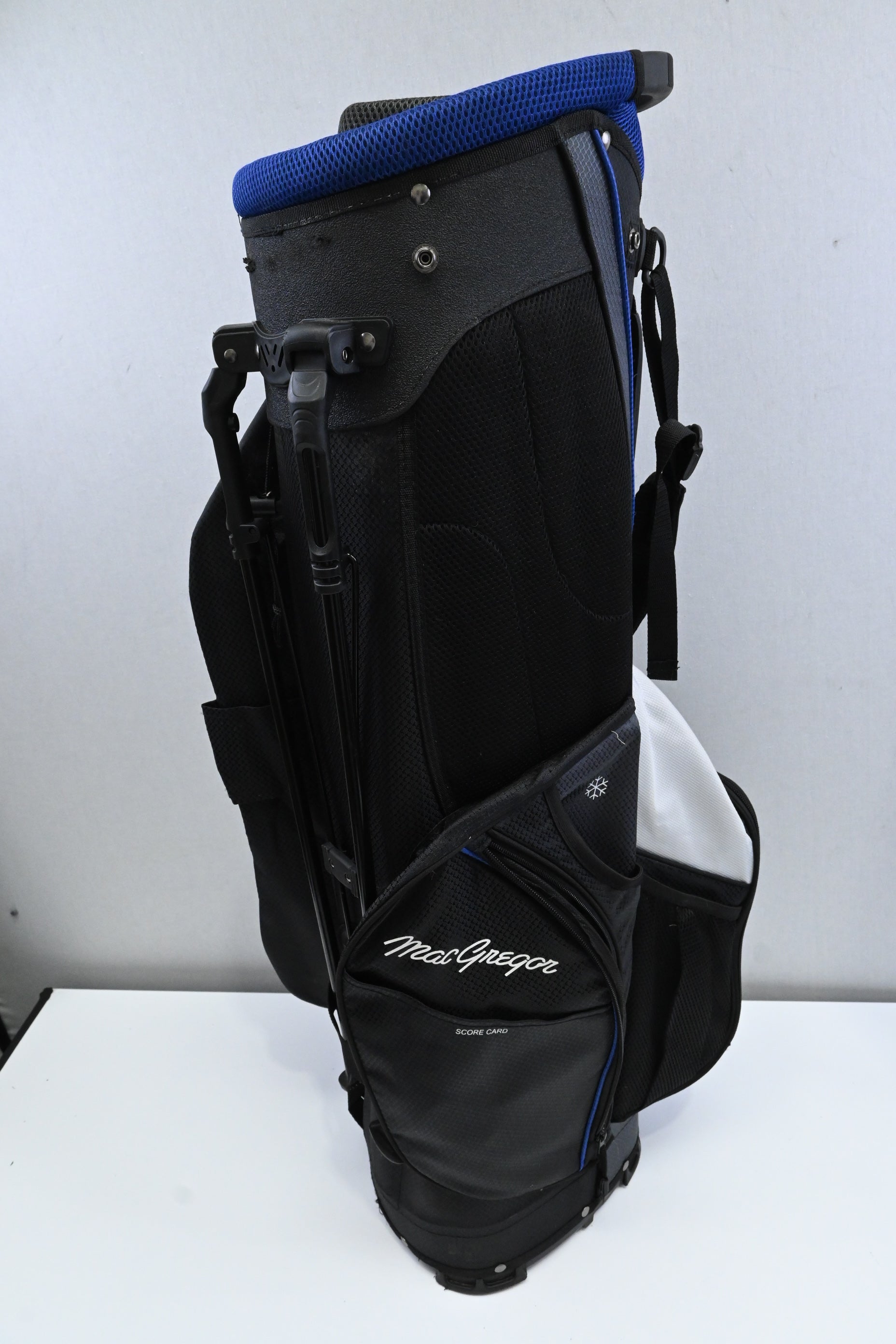 MacGregor Stand Bag / 14-Way / Black, Blue, White
