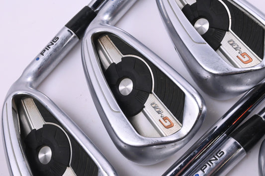 Ping G400 Irons / 5-PW+SW / Blue Dot / Regular Flex Ping AWT 2.0 Shafts