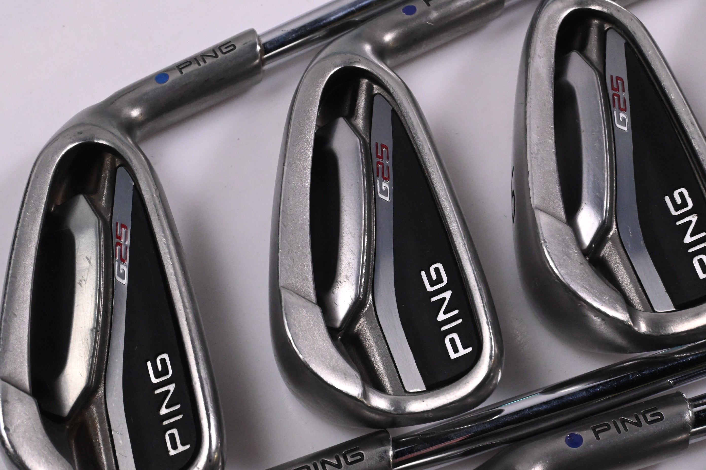 Ping G25 Irons / 4-PW+SW / Purple Dot / Regular Flex Ping CFS Steel Shafts