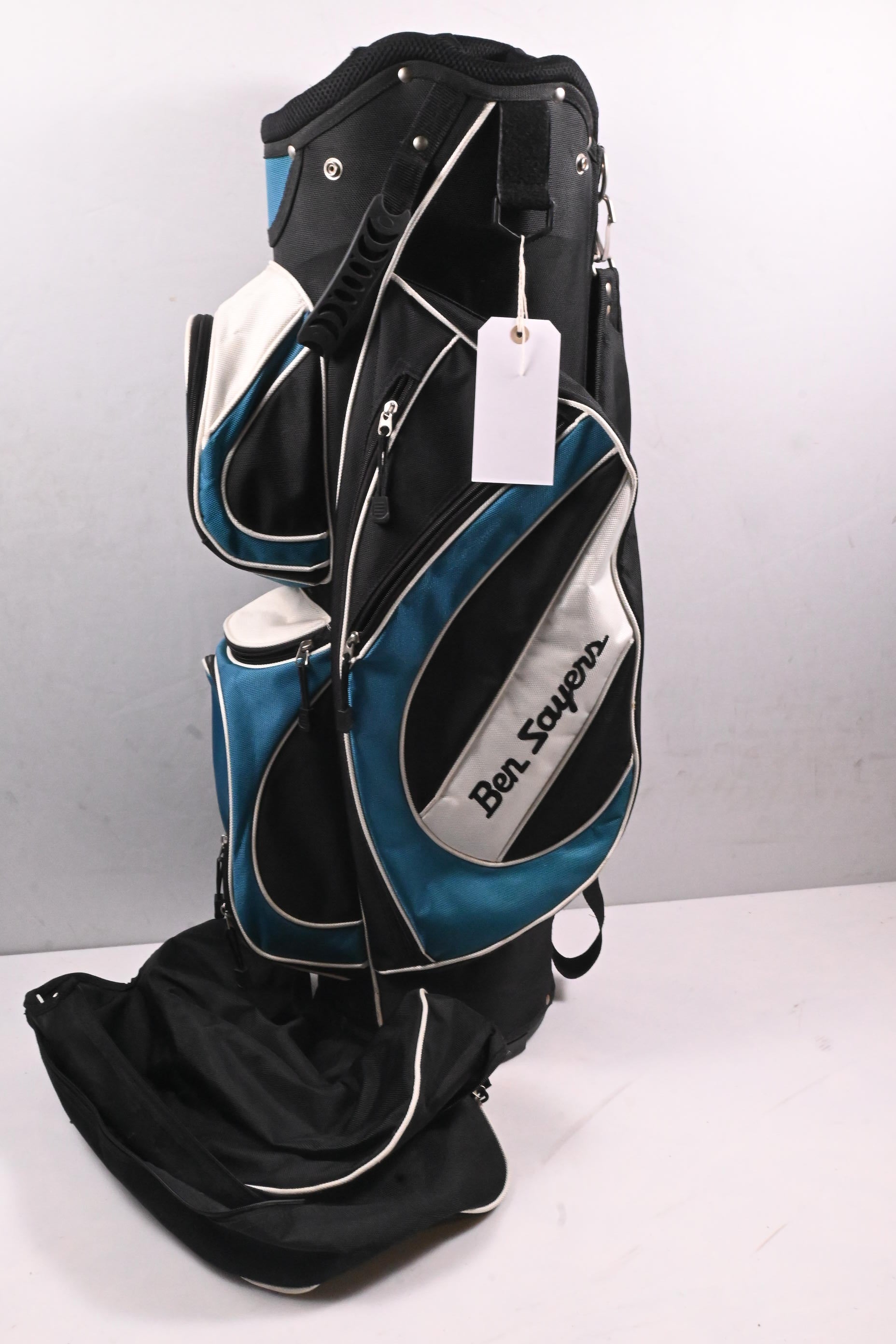 Ben Sayers Cart Bag / 14-Way Divider / Black, White