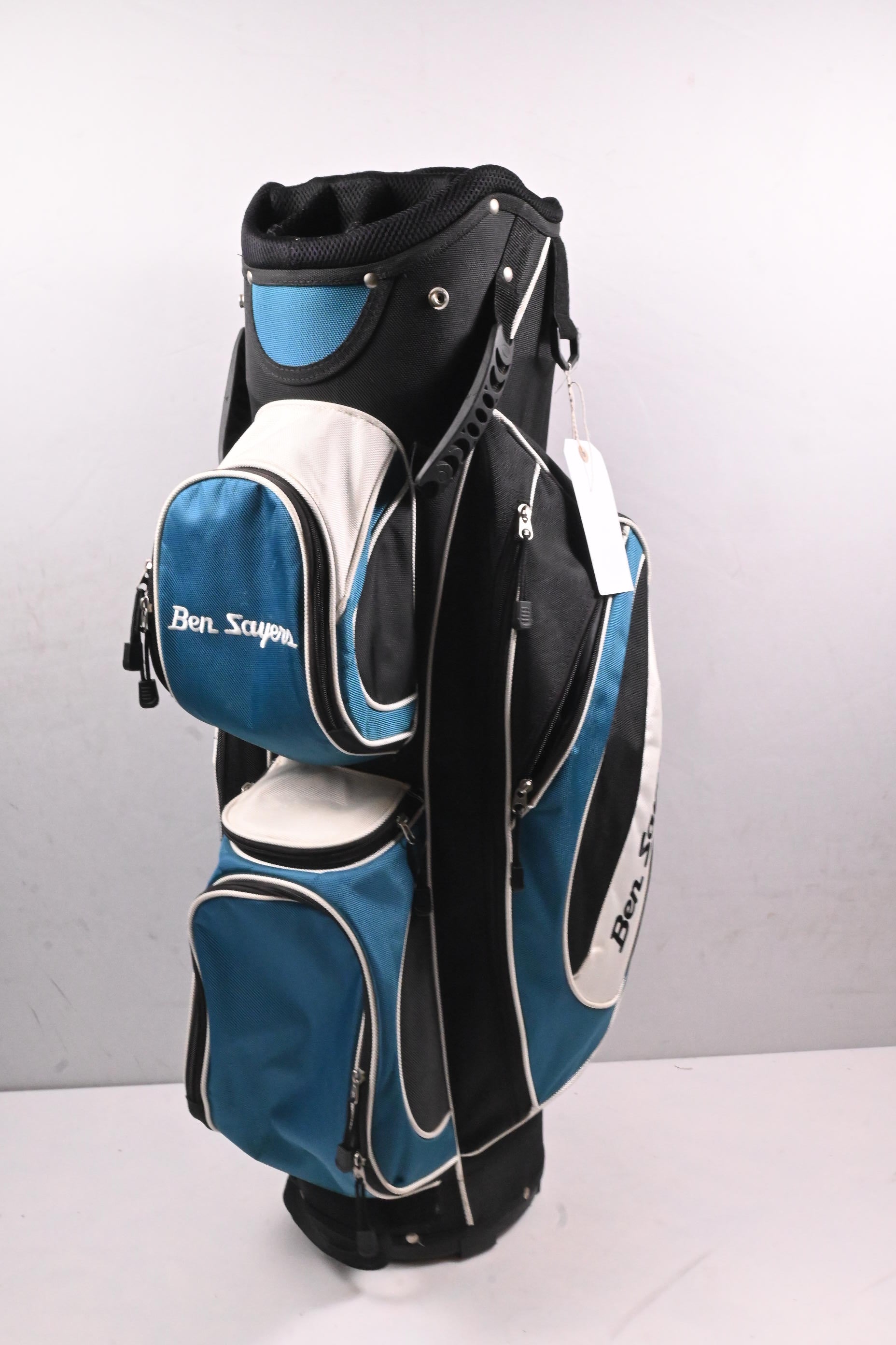 Ben Sayers Cart Bag / 14-Way Divider / Black, White