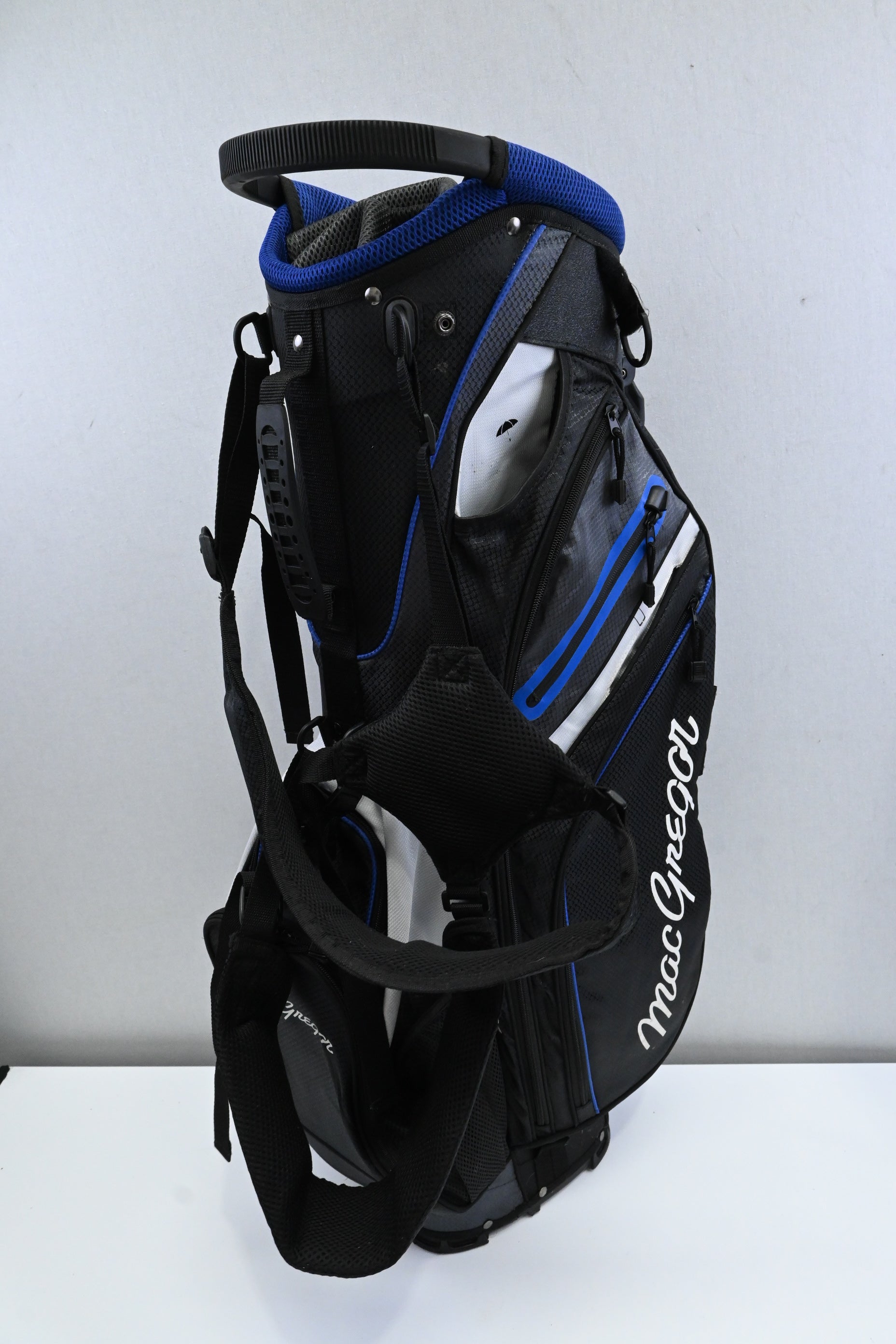 MacGregor Stand Bag / 14-Way / Black, Blue, White