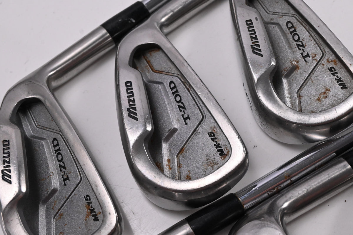 Mizuno MX-15 Irons / 3-PW / Regular Flex Release Shafts / No #8 Iron